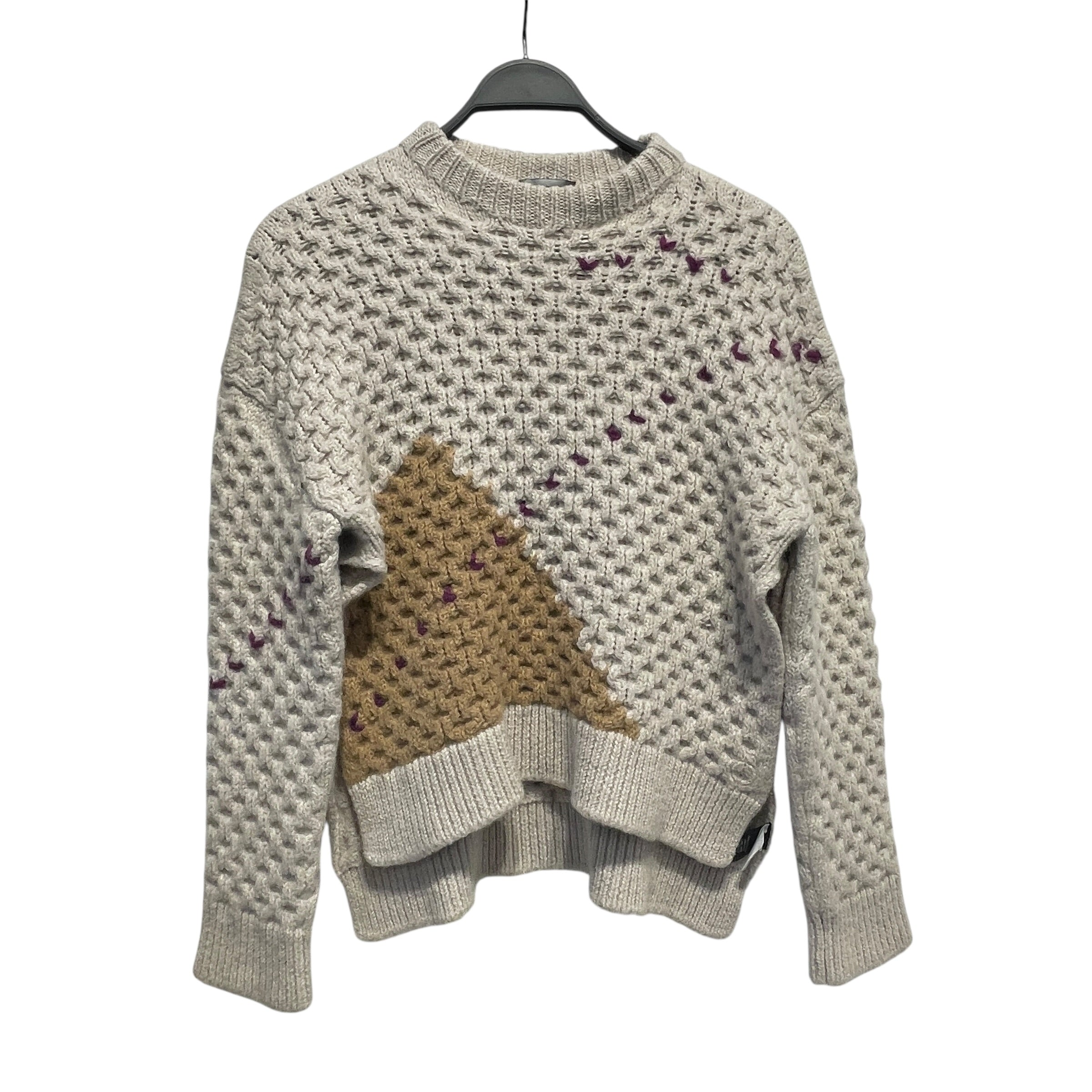 RAF SIMONS/Sweater/XS/Wool/CRM/purple heart view 2