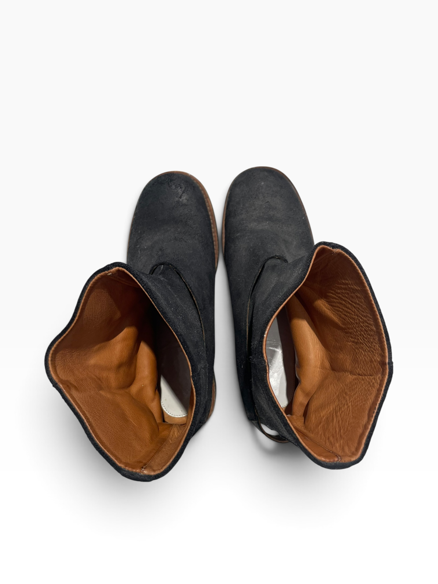 Maison Martin Margiela/Western Boots/EU 37.5/Suede/BLK/Ankle Strap view 3