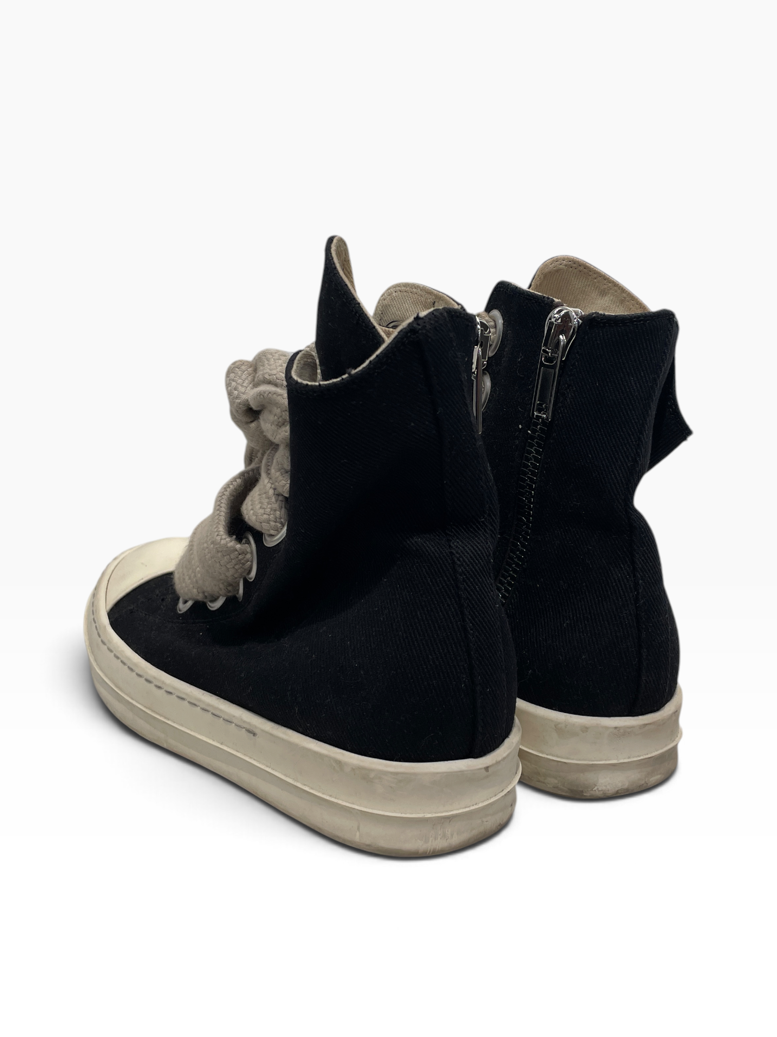 RICK OWENS DRKSHDW/Hi-Sneakers/EU 38/Cotton/CRM/POCKET RAMONES view 2