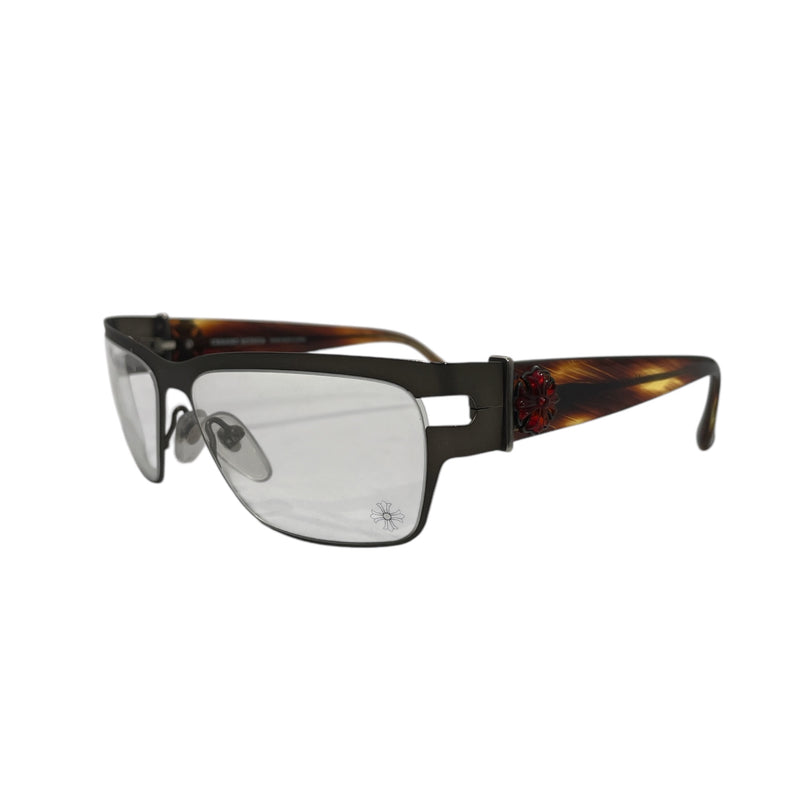 CHROME HEARTS/Glasses/Animal Pattern/Tortoiseshell Pattern/BRW/