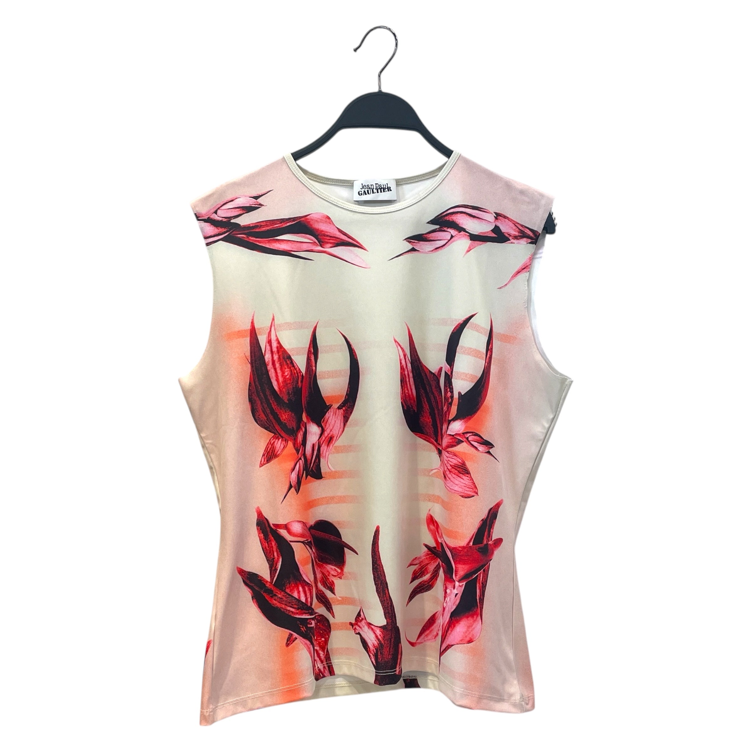 Jean Paul Gaultier/SL Shirt/PED/PINK FLORAL/ SLEEVE CUT view 1