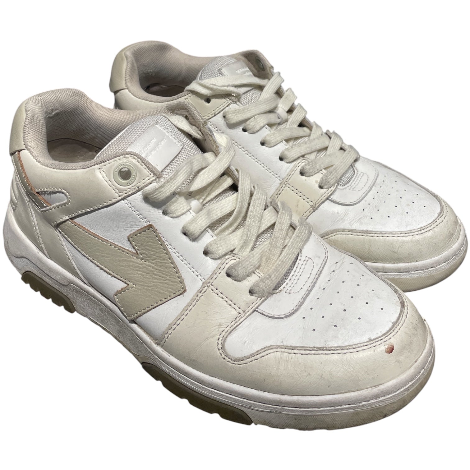OFF-WHITE/Low-Sneakers/EU 42/Leather/WHT/BEIGE DETAILS view 1