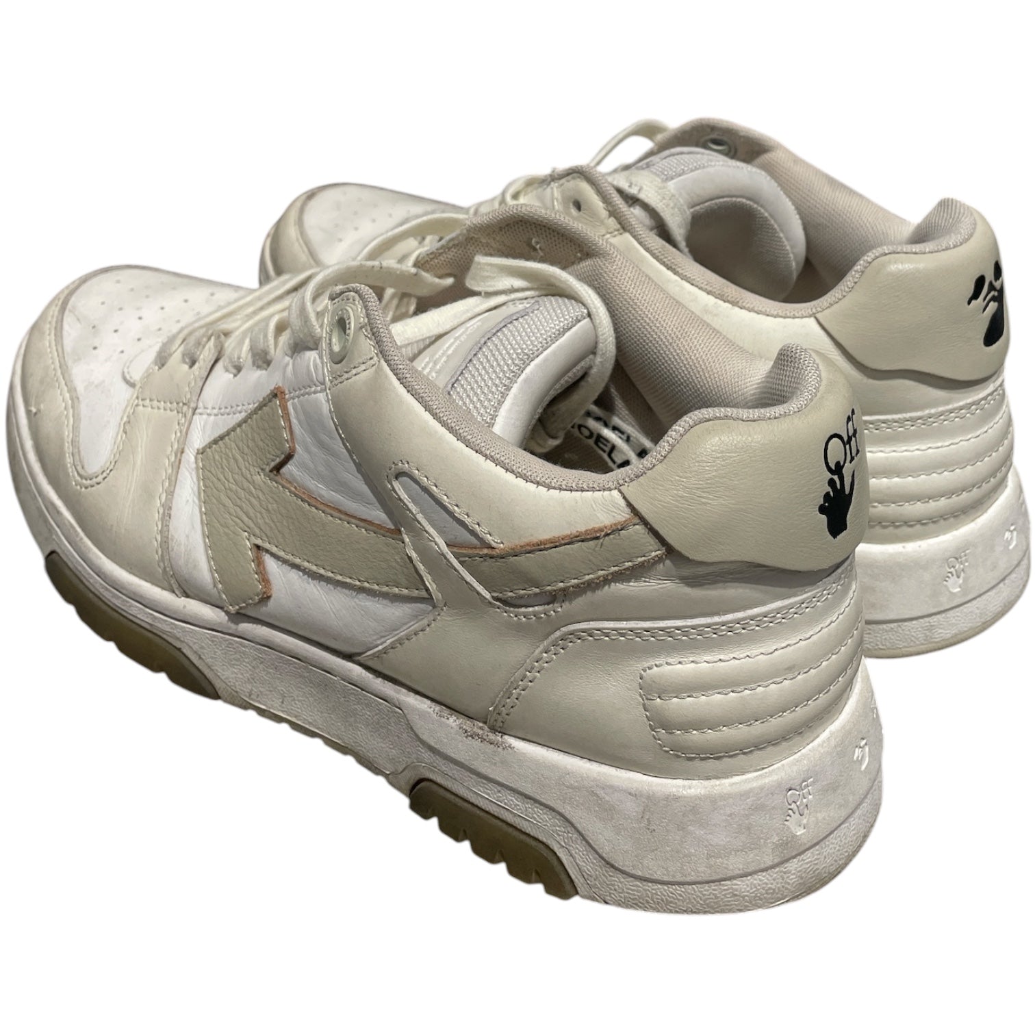 OFF-WHITE/Low-Sneakers/EU 42/Leather/WHT/BEIGE DETAILS view 2
