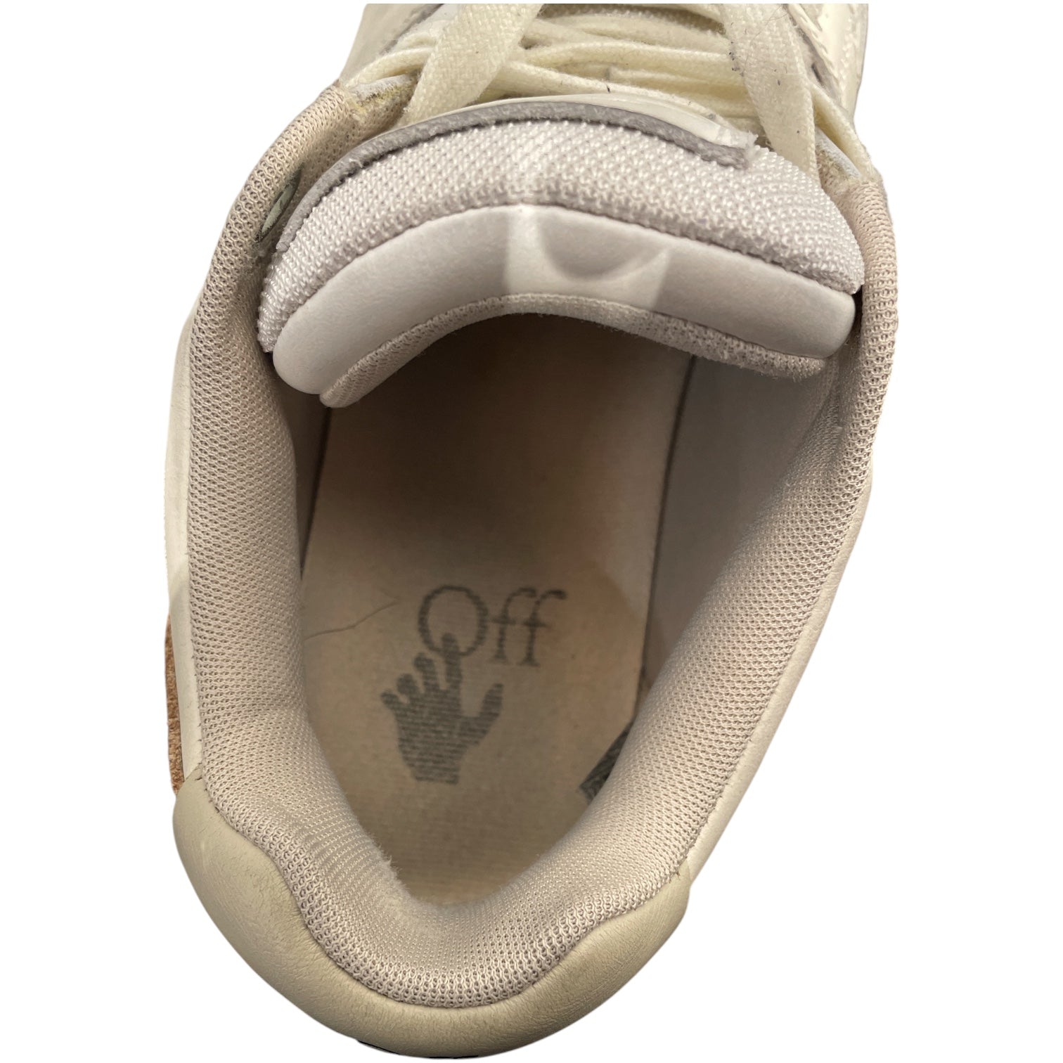 OFF-WHITE/Low-Sneakers/EU 42/Leather/WHT/BEIGE DETAILS view 3