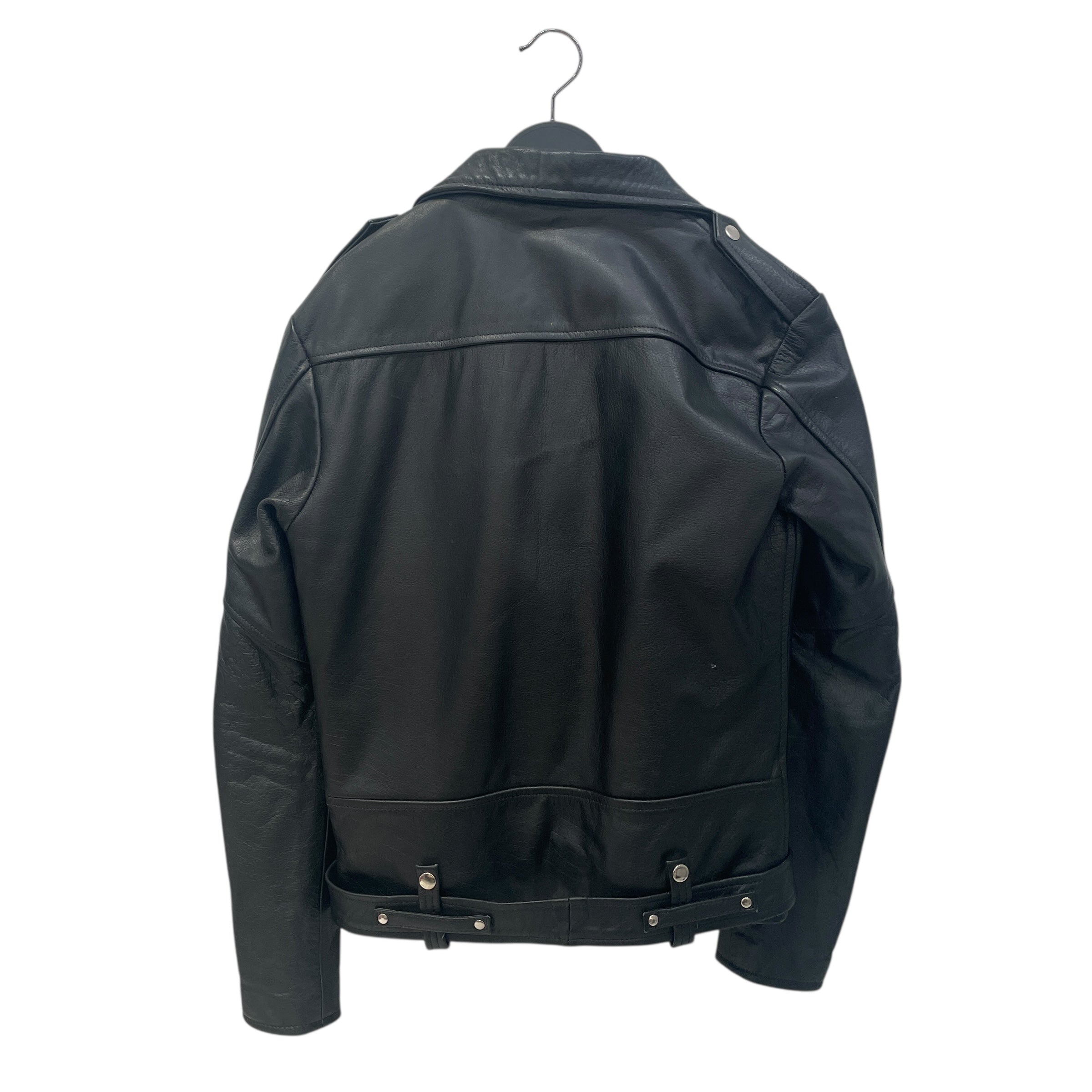 STRAIGHT TO HELL/Leather Jkt/38/Leather/BLK/ view 2
