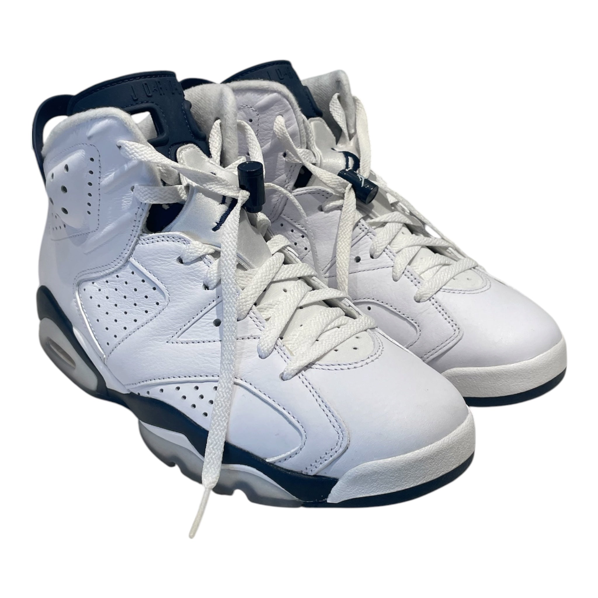 JORDAN BRAND/Hi-Sneakers/US 8.5/WHT/Retro 6 'Midnight Navy' view 1