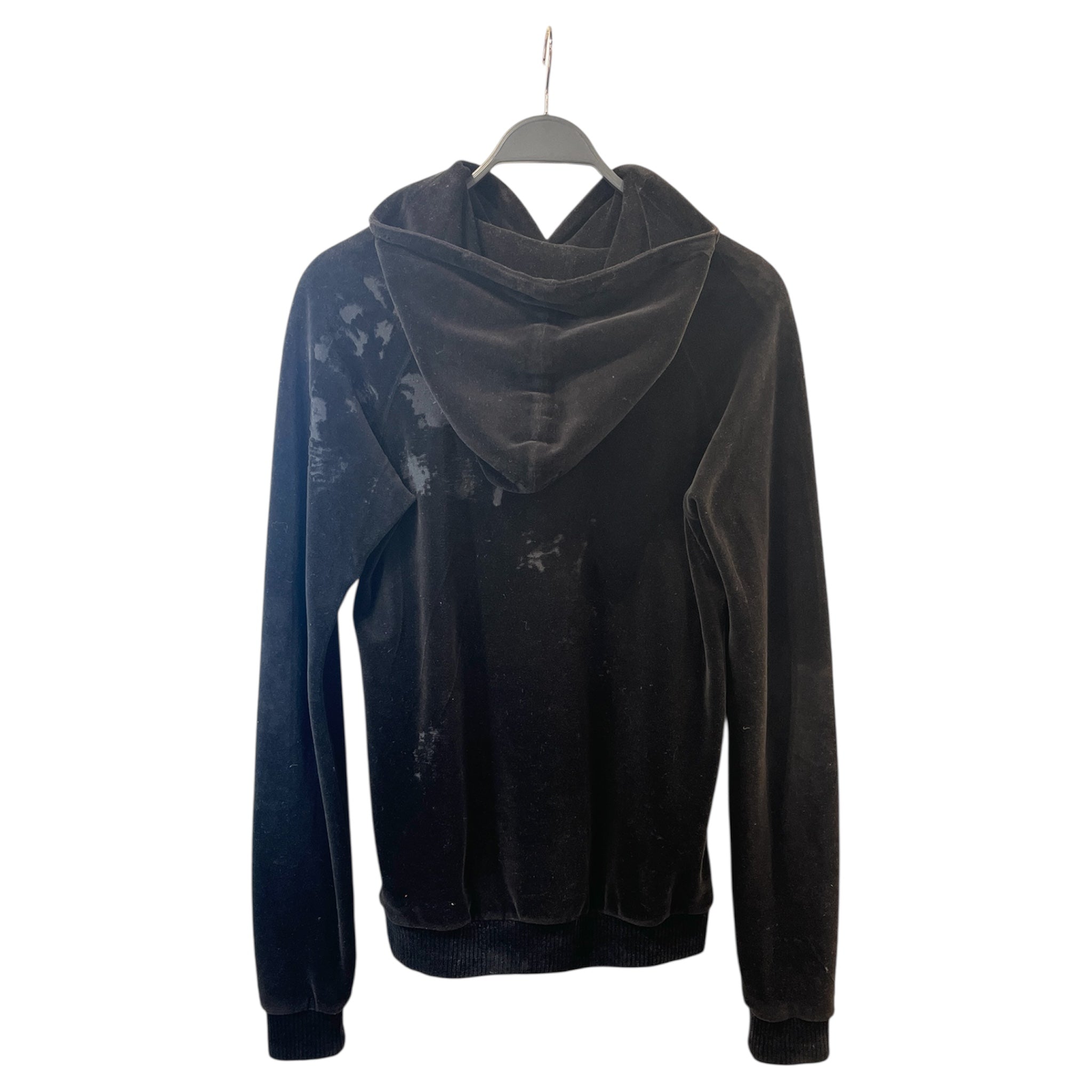 SAINT LAURENT/Hoodie/S/Velour/BLK/ view 2