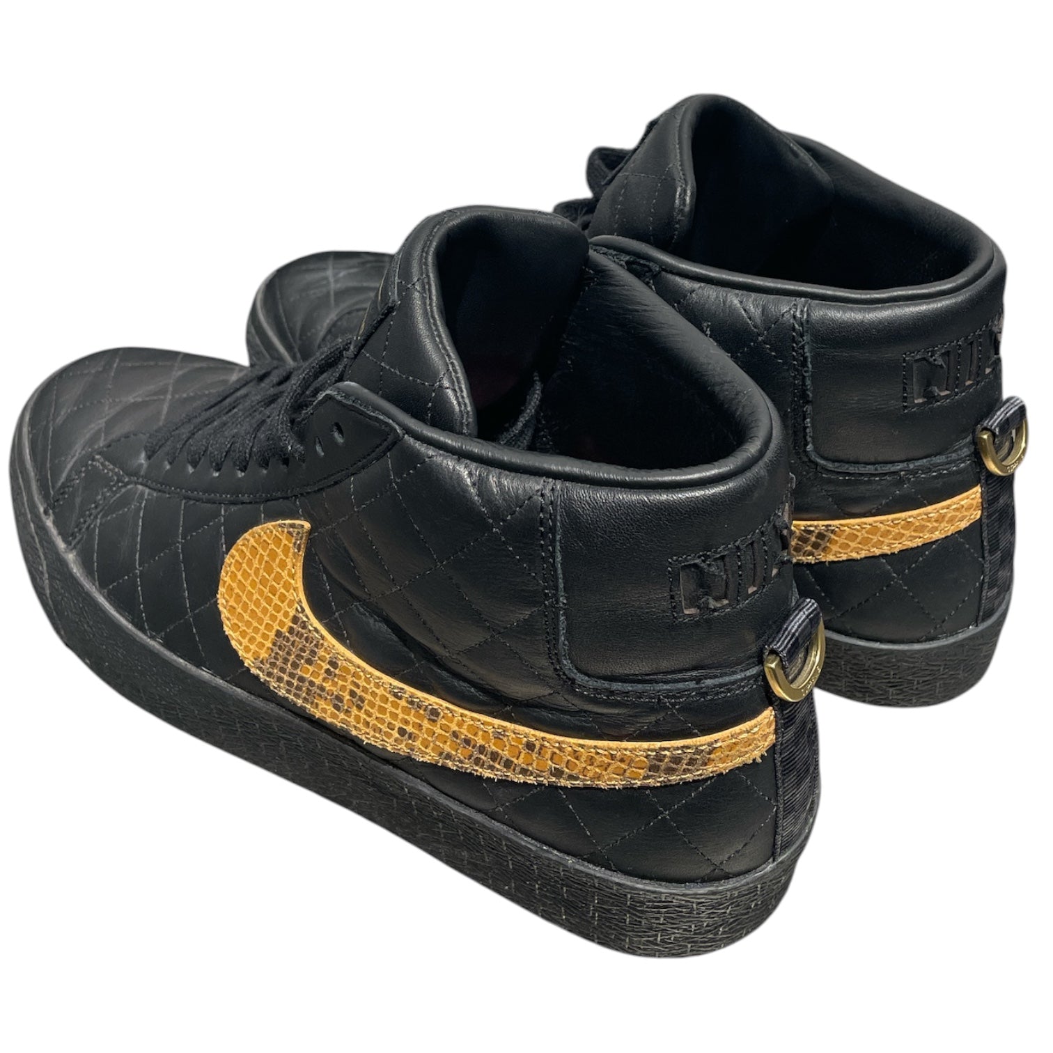 NIKE/Supreme/ZOOM BLAZER MID QS/Hi-Sneakers/US 10/Leather/BLK/DV5078-001 view 2