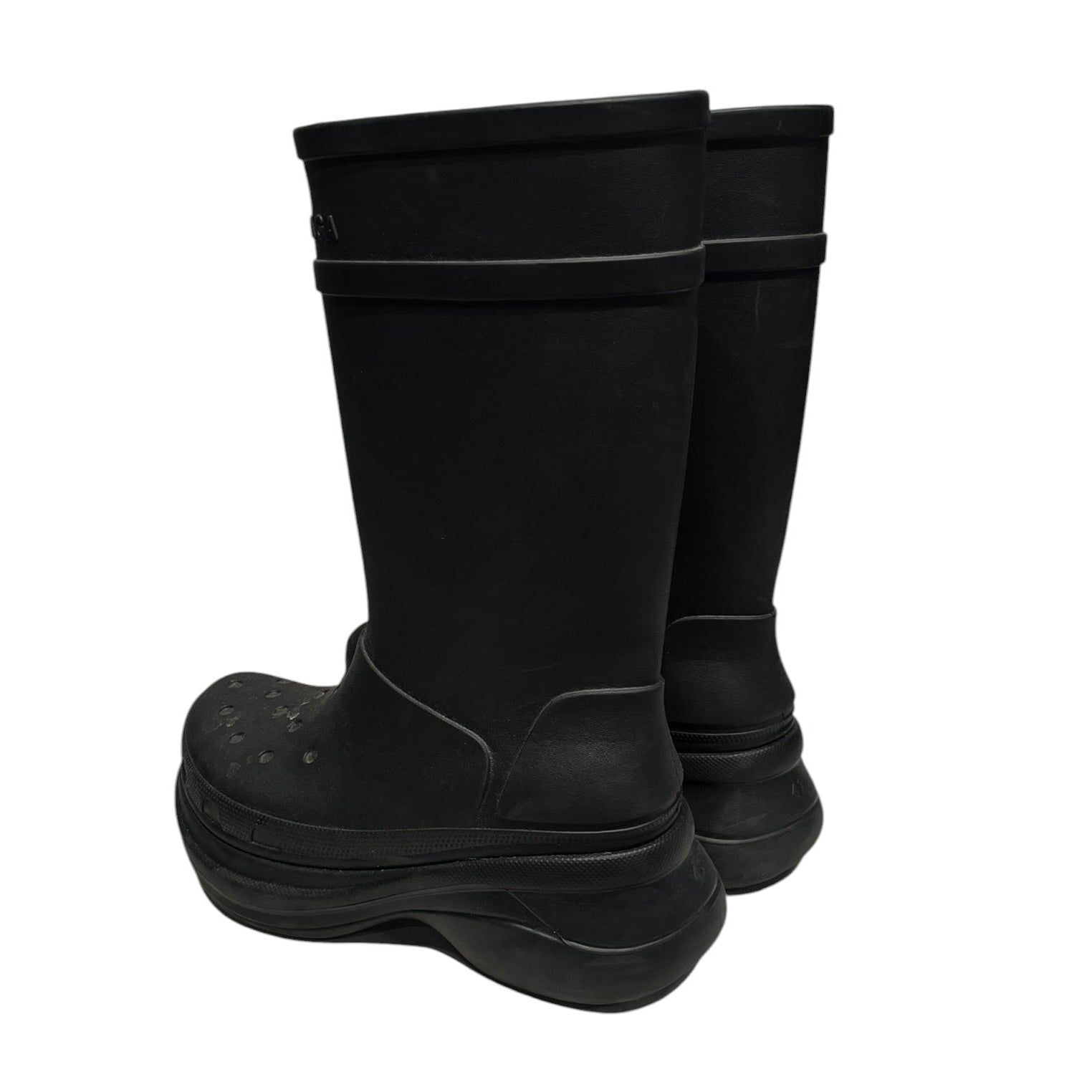 BALENCIAGA/Boots/EU 41/BLK/Croc Boot view 2