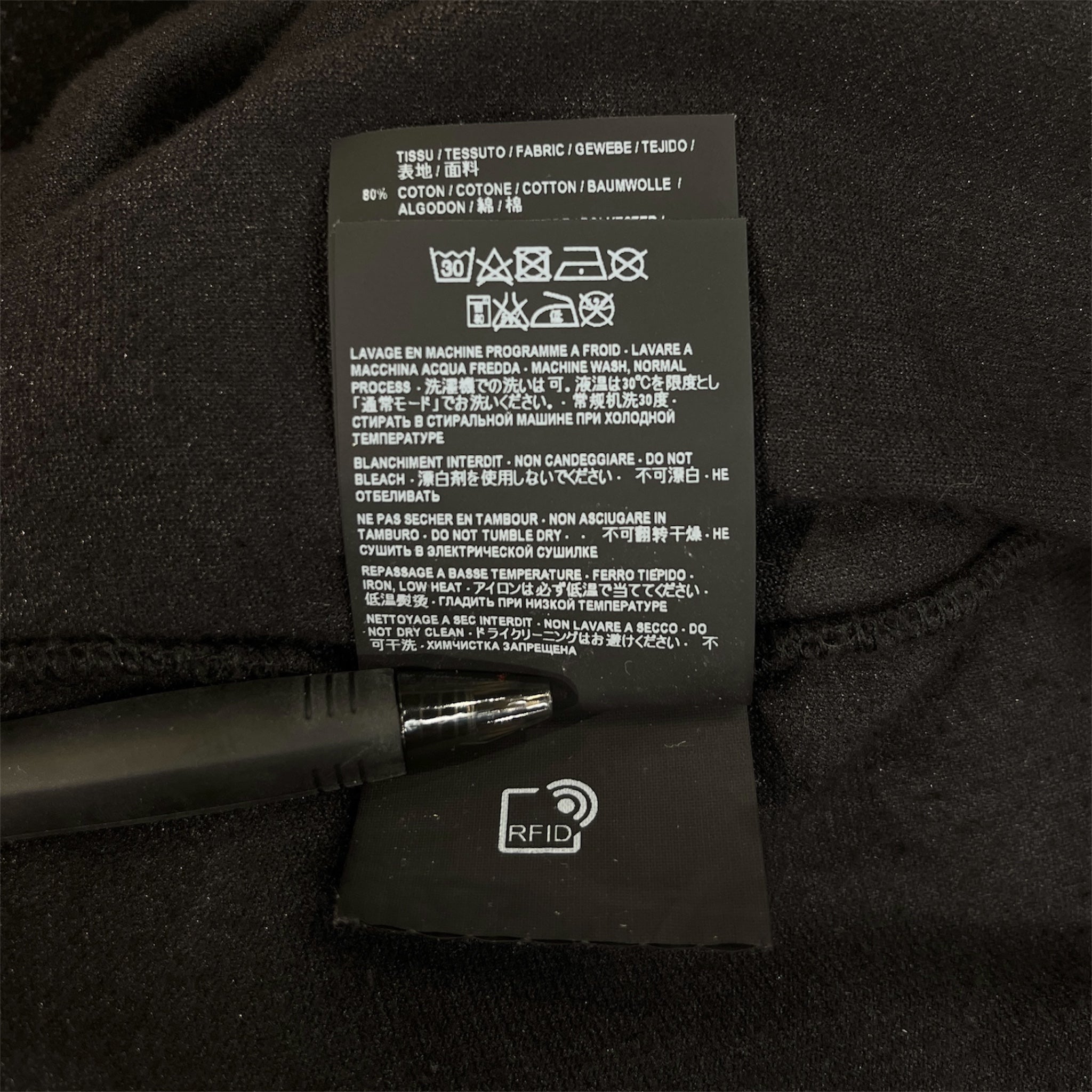 SAINT LAURENT/Hoodie/S/Velour/BLK/ view 4