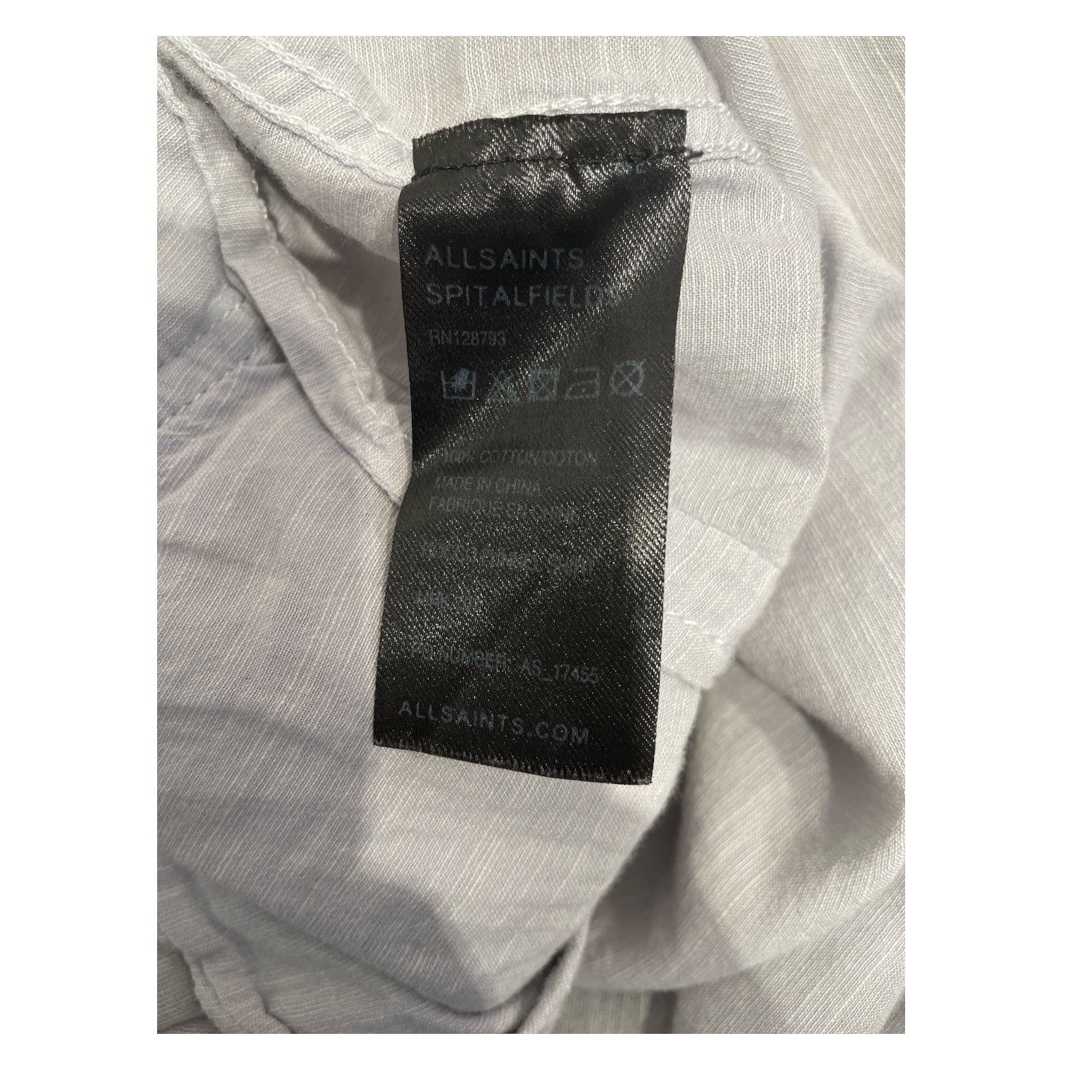 ALLSAINTS SPITALFIELDS/Shirt/Cotton/BLU/ view 4