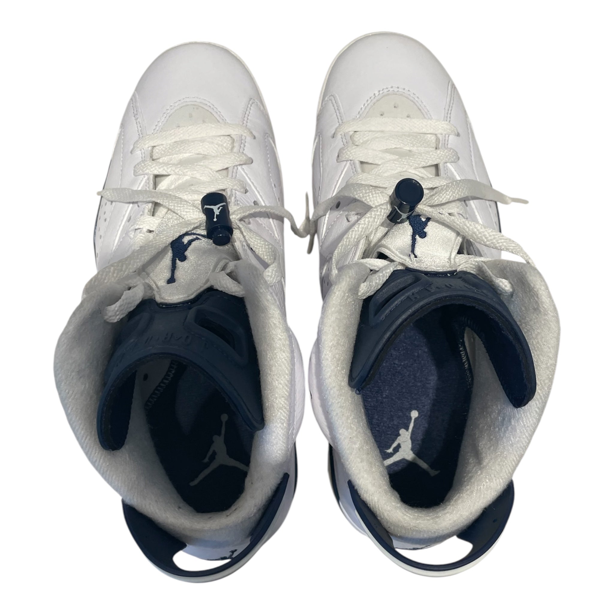JORDAN BRAND/Hi-Sneakers/US 8.5/WHT/Retro 6 'Midnight Navy' view 3