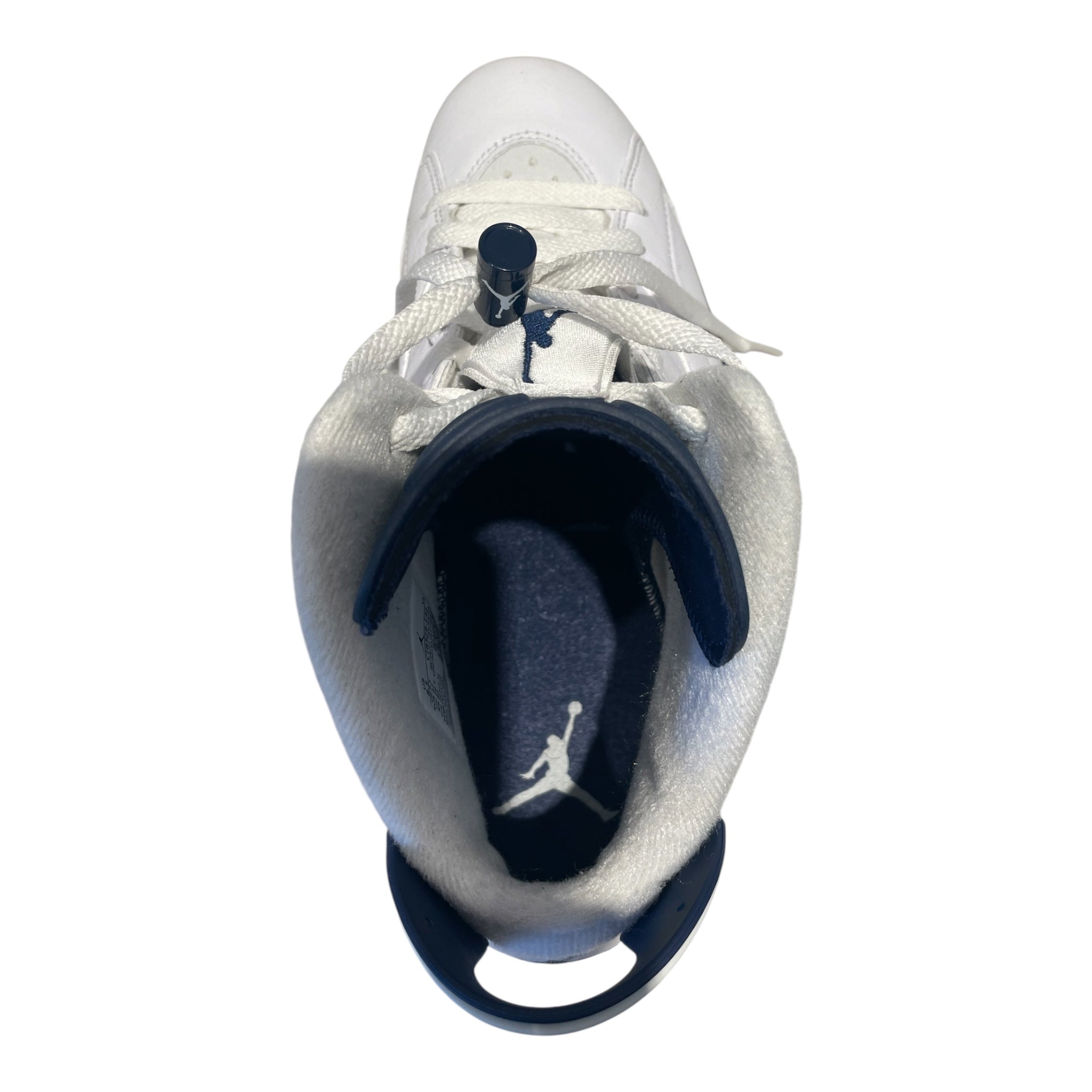 JORDAN BRAND/Hi-Sneakers/US 8.5/WHT/Retro 6 'Midnight Navy' view 4