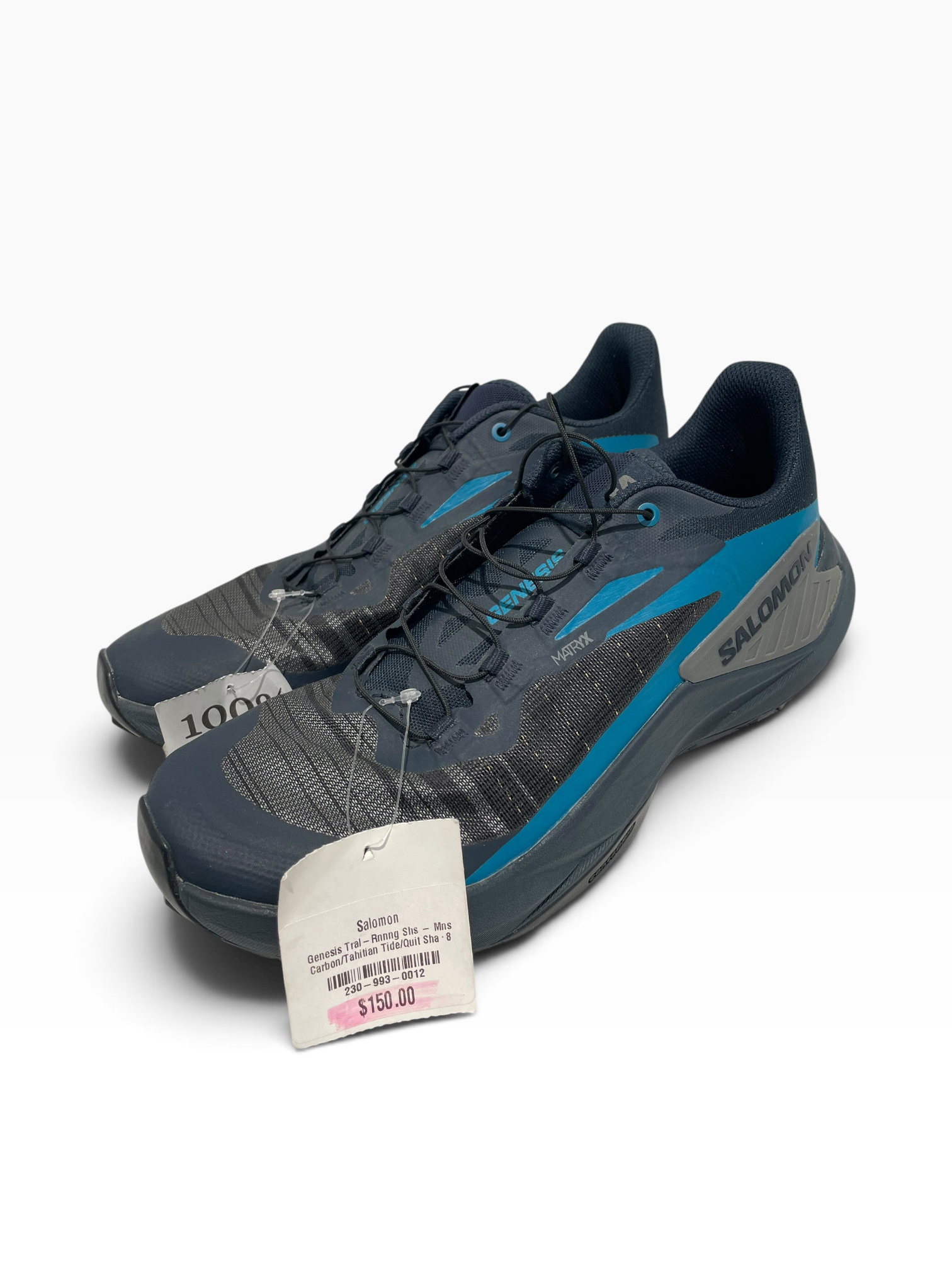 salomon/Low-Sneakers/US 8/Nylon/BLU/Genesis view 1
