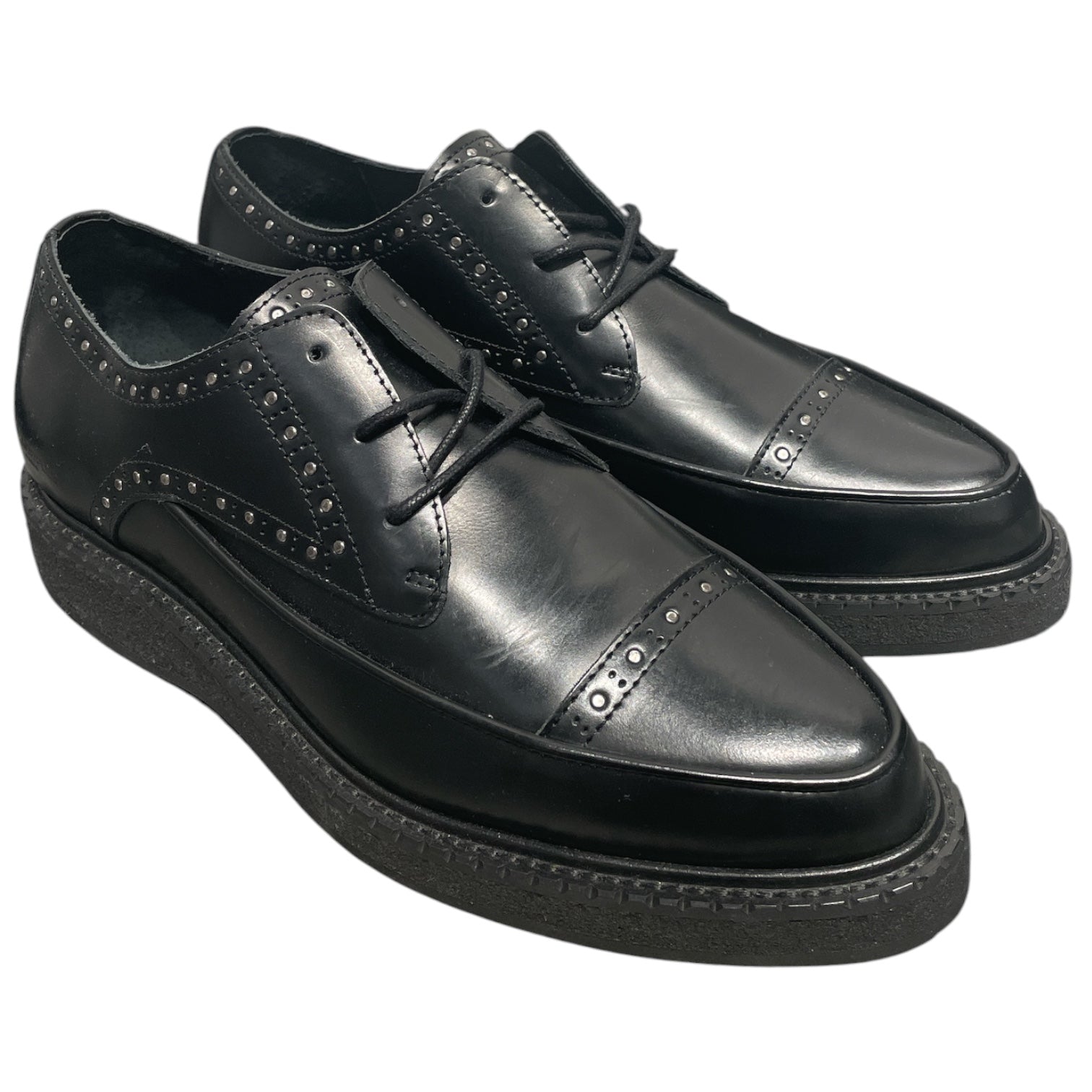 The Kooples/Dress Shoes/EU 41/Leather/BLK/BLACK STUDDED DRESS SHOES view 1