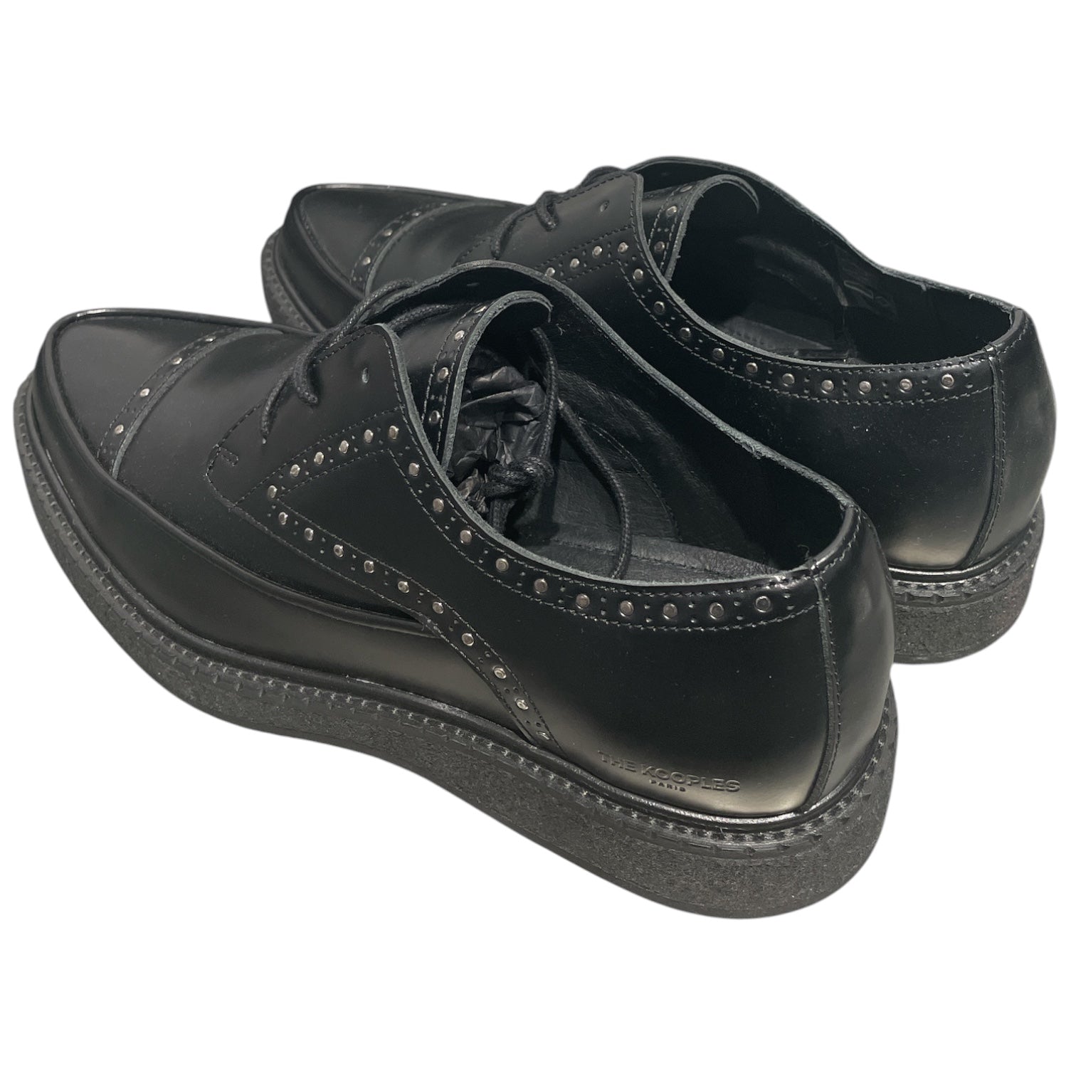 The Kooples/Dress Shoes/EU 41/Leather/BLK/BLACK STUDDED DRESS SHOES view 2