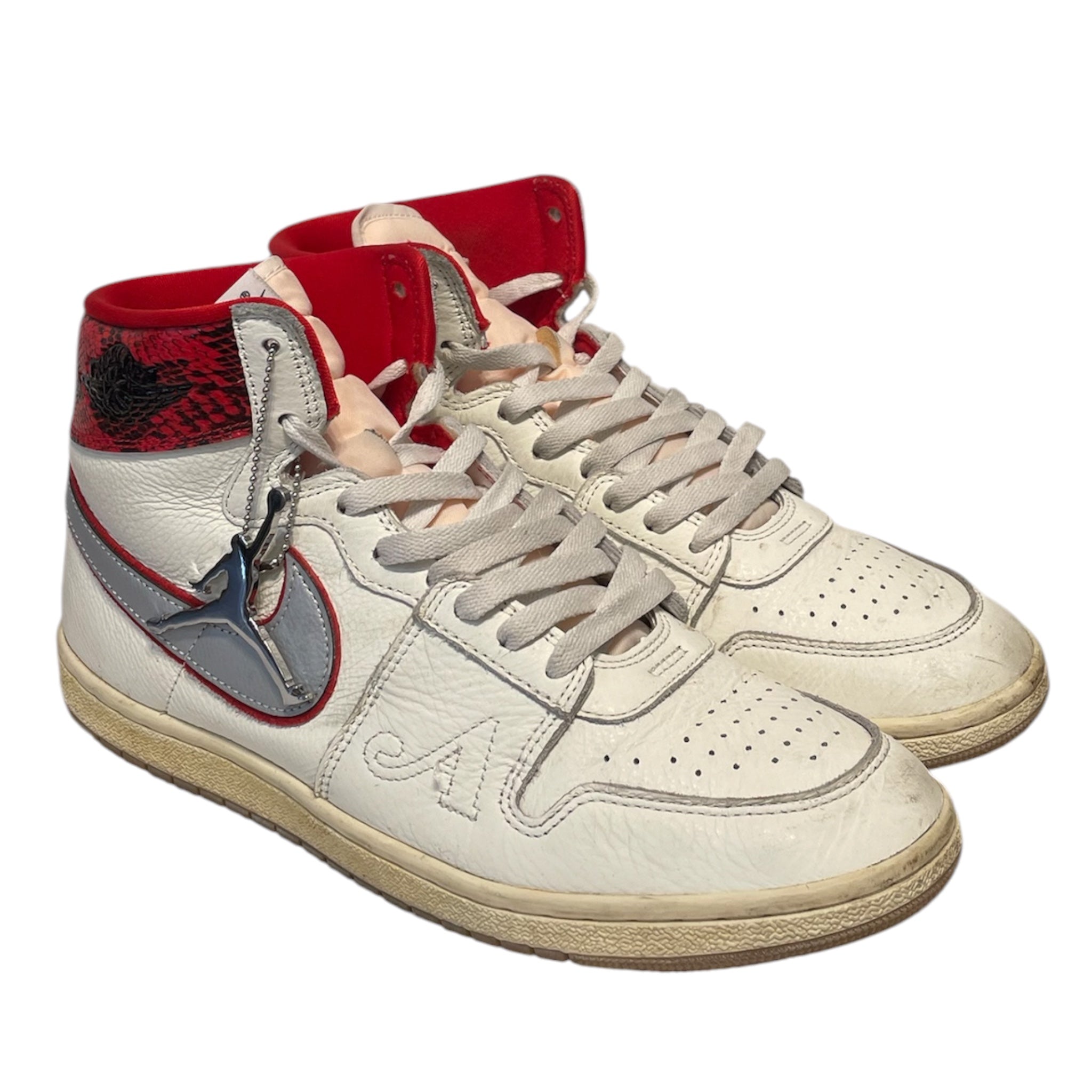 NIKE/X AWAKE NY AIR SHIP PE SP SAIL/Hi-Sneakers/US 11.5/Leather/RED/FN8675-100 view 1