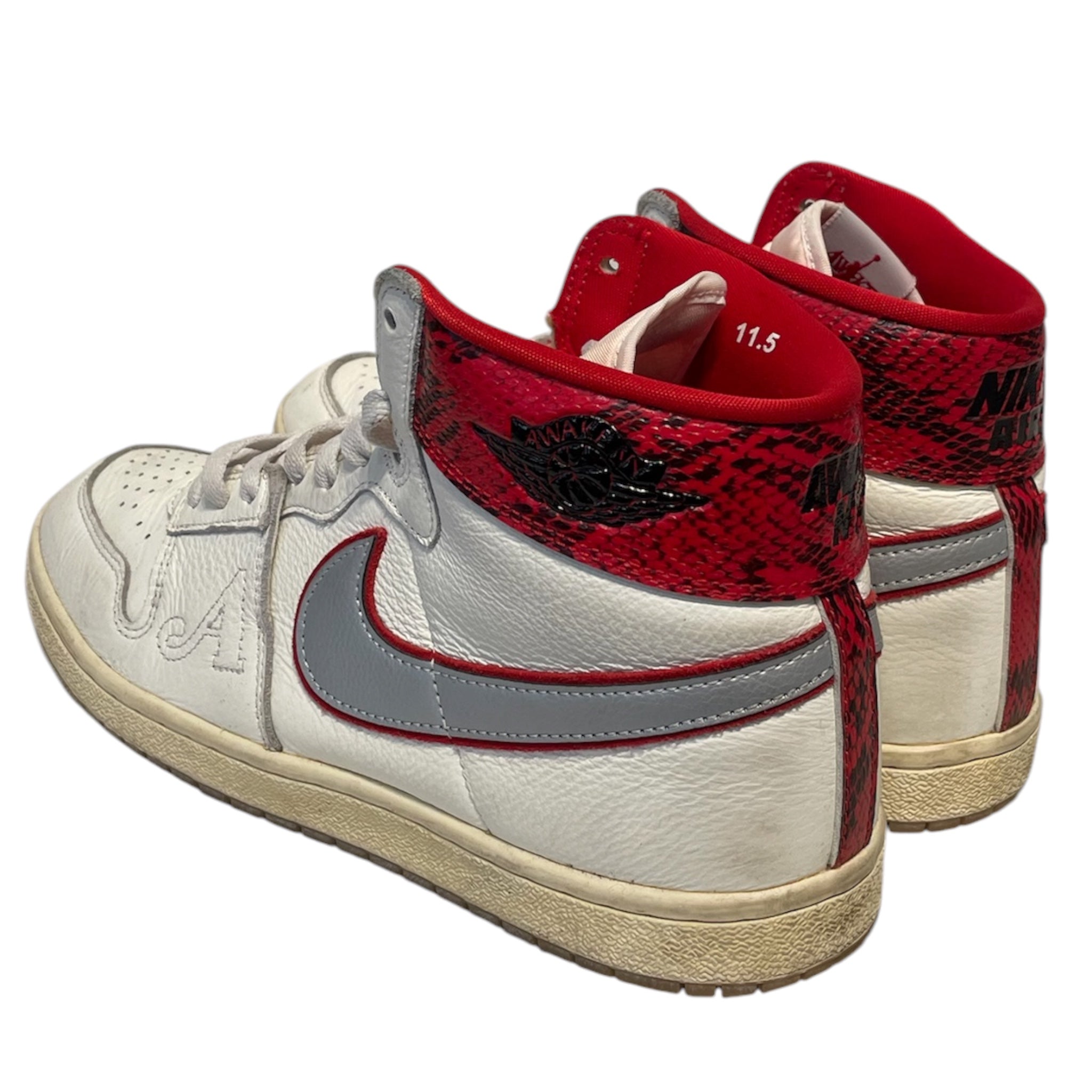 NIKE/X AWAKE NY AIR SHIP PE SP SAIL/Hi-Sneakers/US 11.5/Leather/RED/FN8675-100 view 2