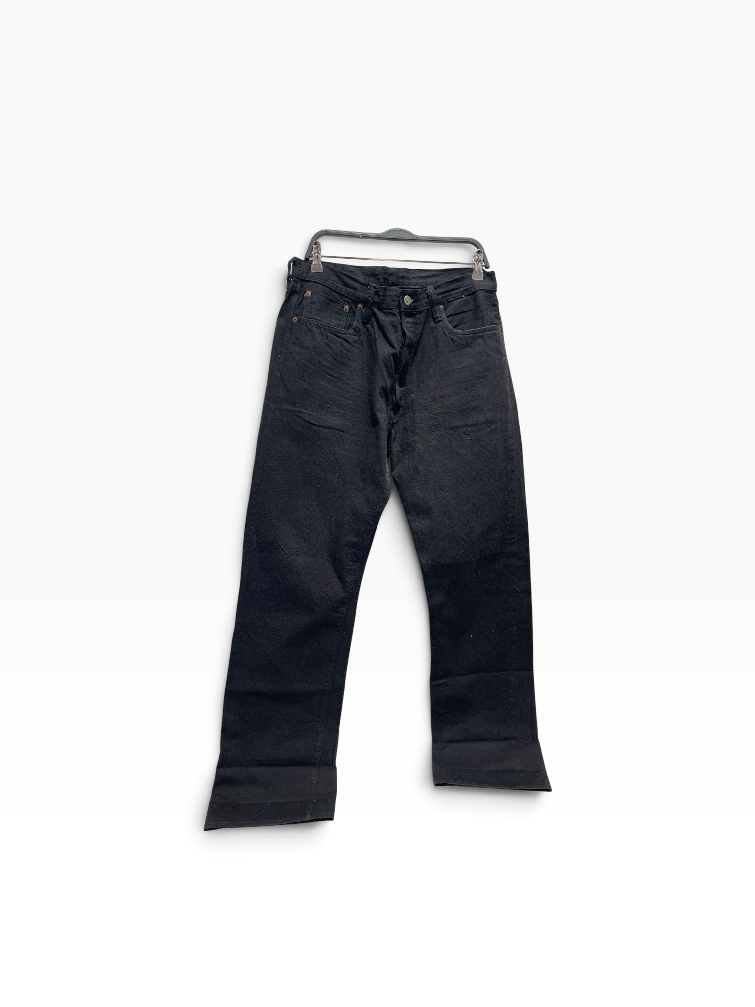 SUGAR CANE/Pants/36/Denim/BLK/selvedge view 1