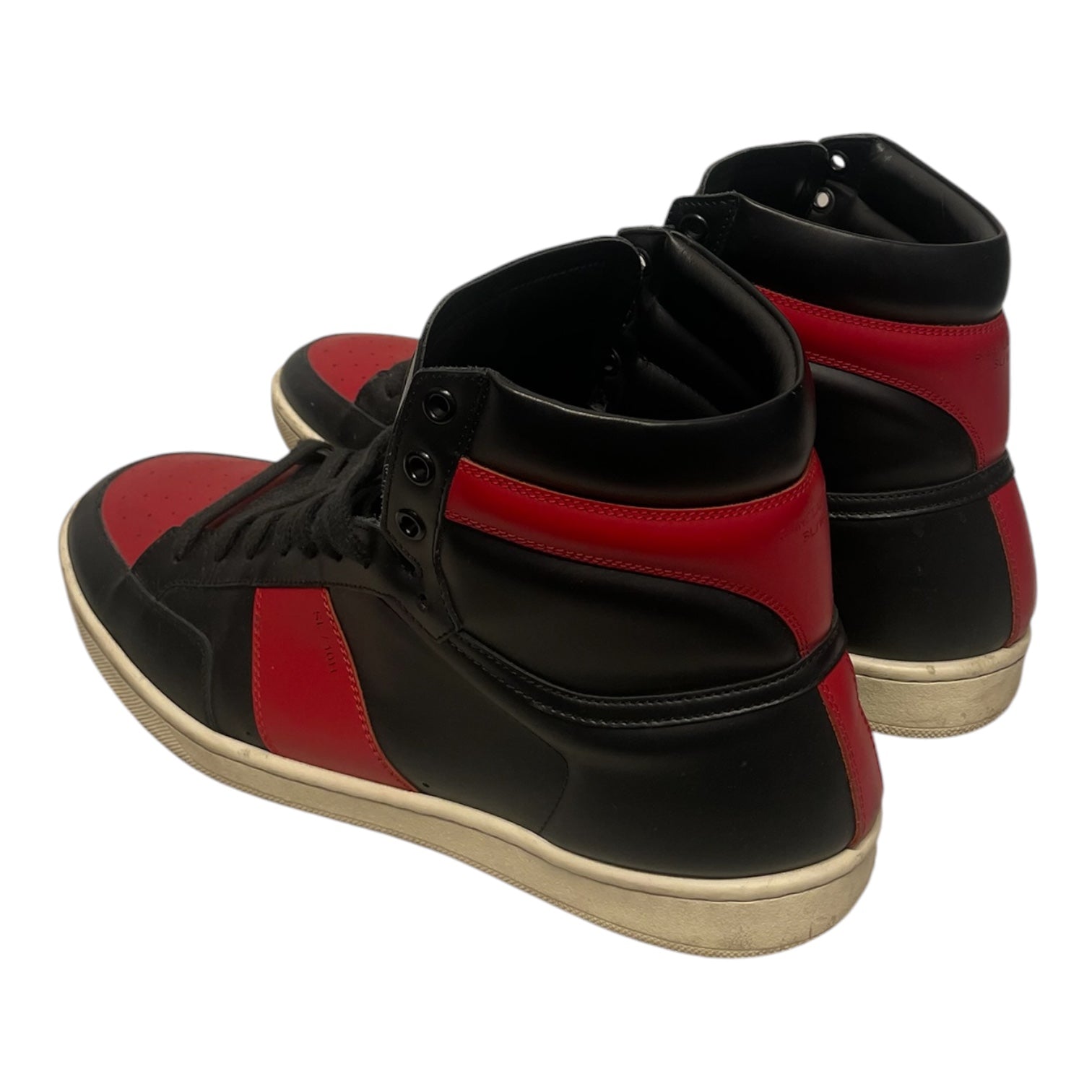 YVES SAINT LAURENT/Hi-Sneakers/EU 43/Leather/BLK/SI.100H LEATHER HIGH TRAINERS view 2