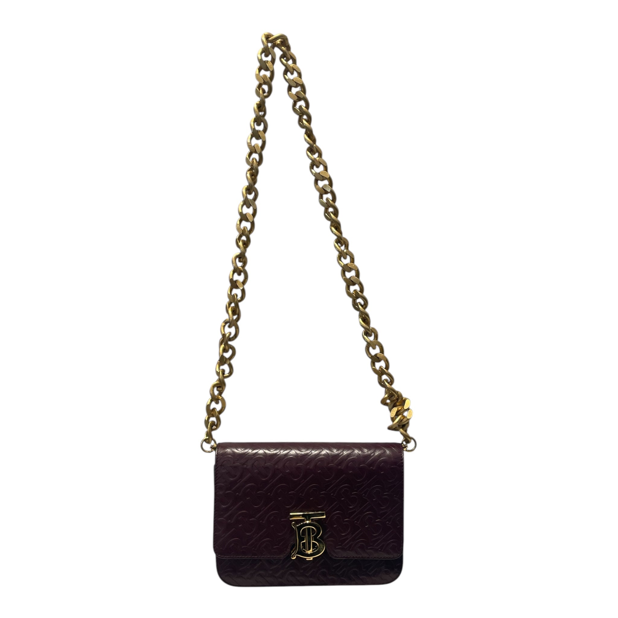 BURBERRY/Cross Body Bag/Leather/BRD/Monogram view 1