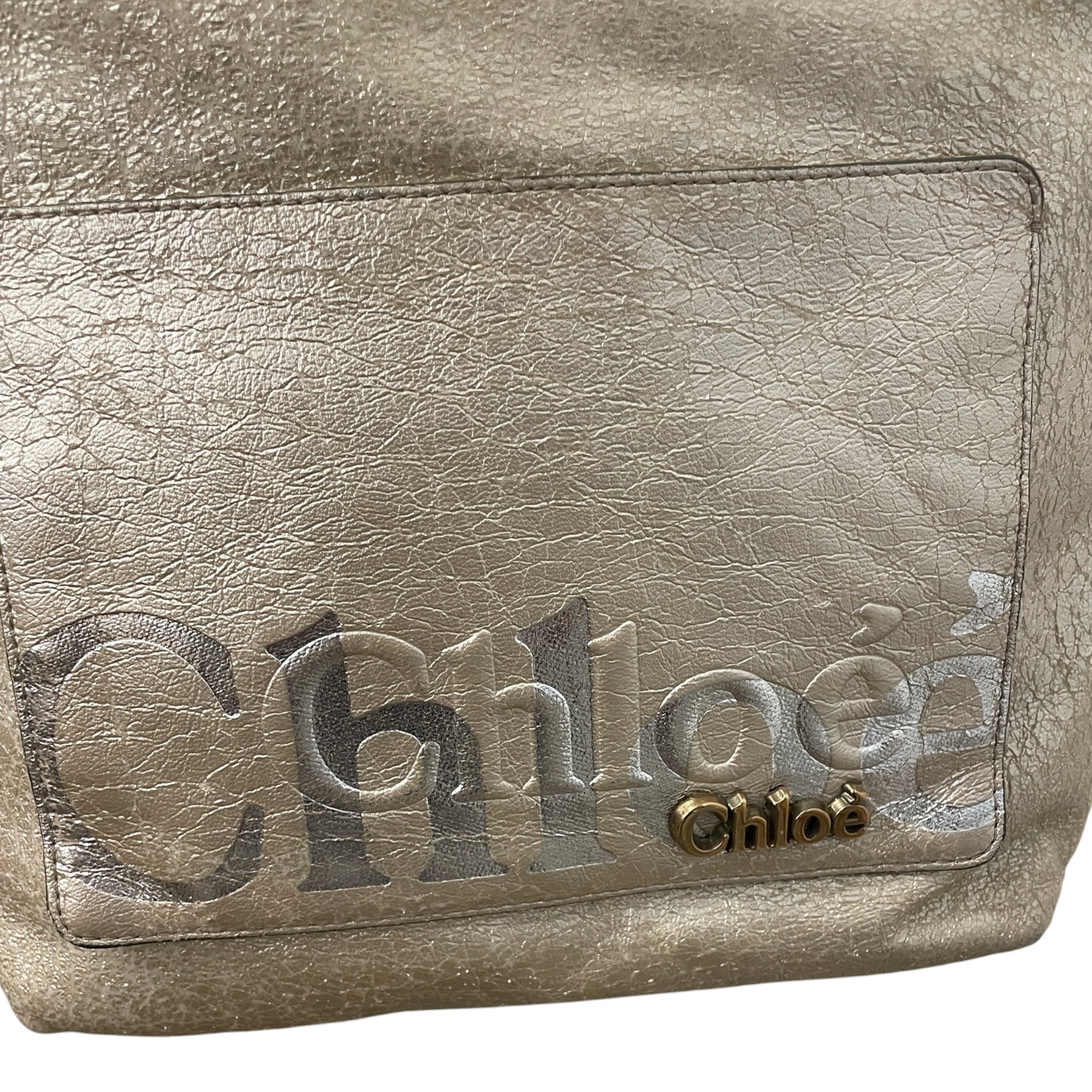 Chloe/Cross Body Bag/Leather/GLD/METALLIC ECLIPSE MESSENGER view 3