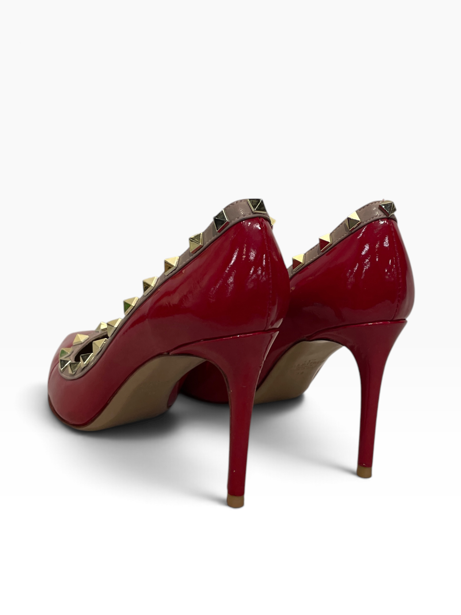 VALENTINO/Heels/EU 39/Leather/RED/ROCKSTUD PATENT HEELS view 2
