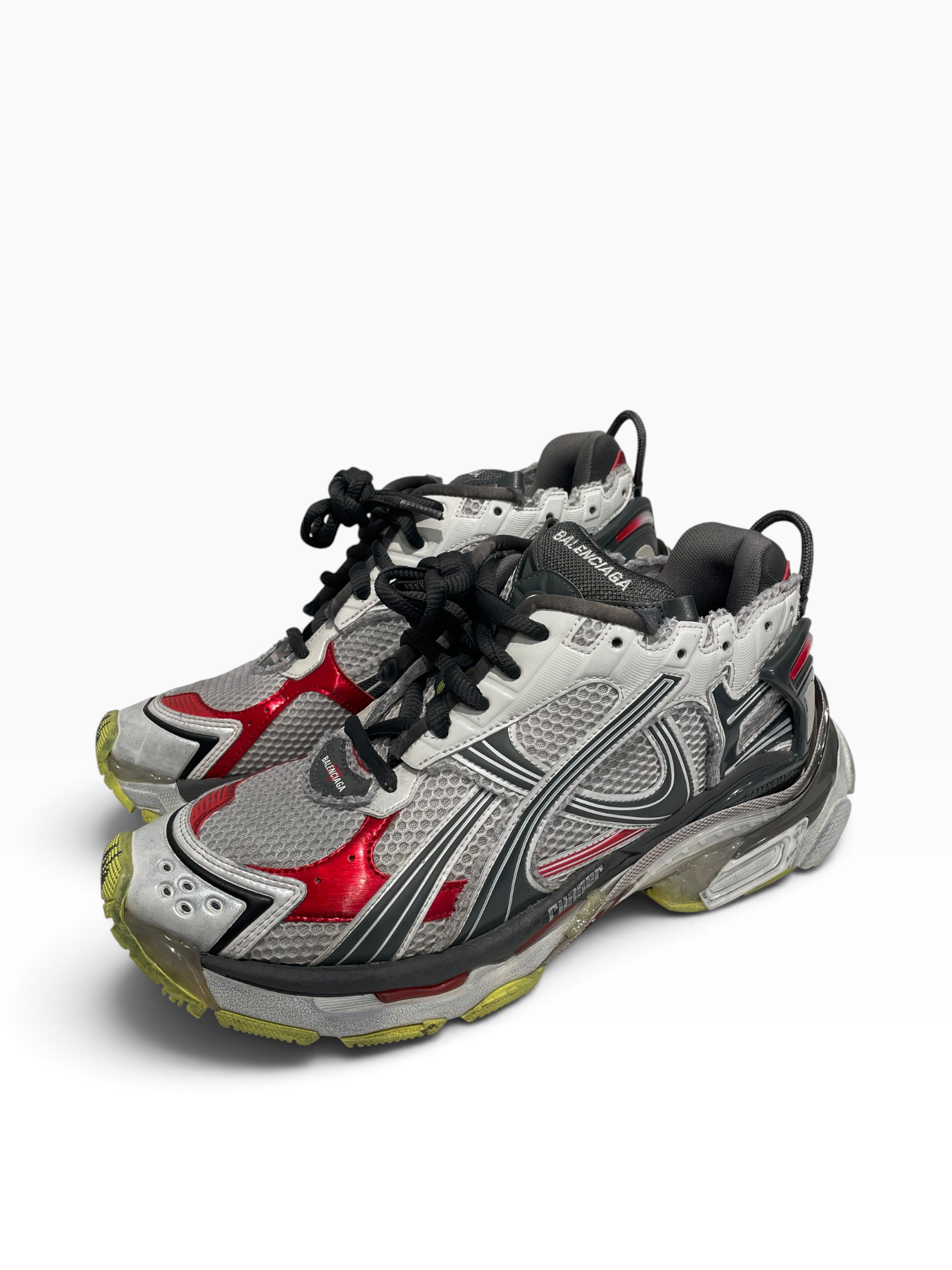 BALENCIAGA/Low-Sneakers/EU 44/All Over Print/Nylon/MLT/Runner Metalic multi-color view 2