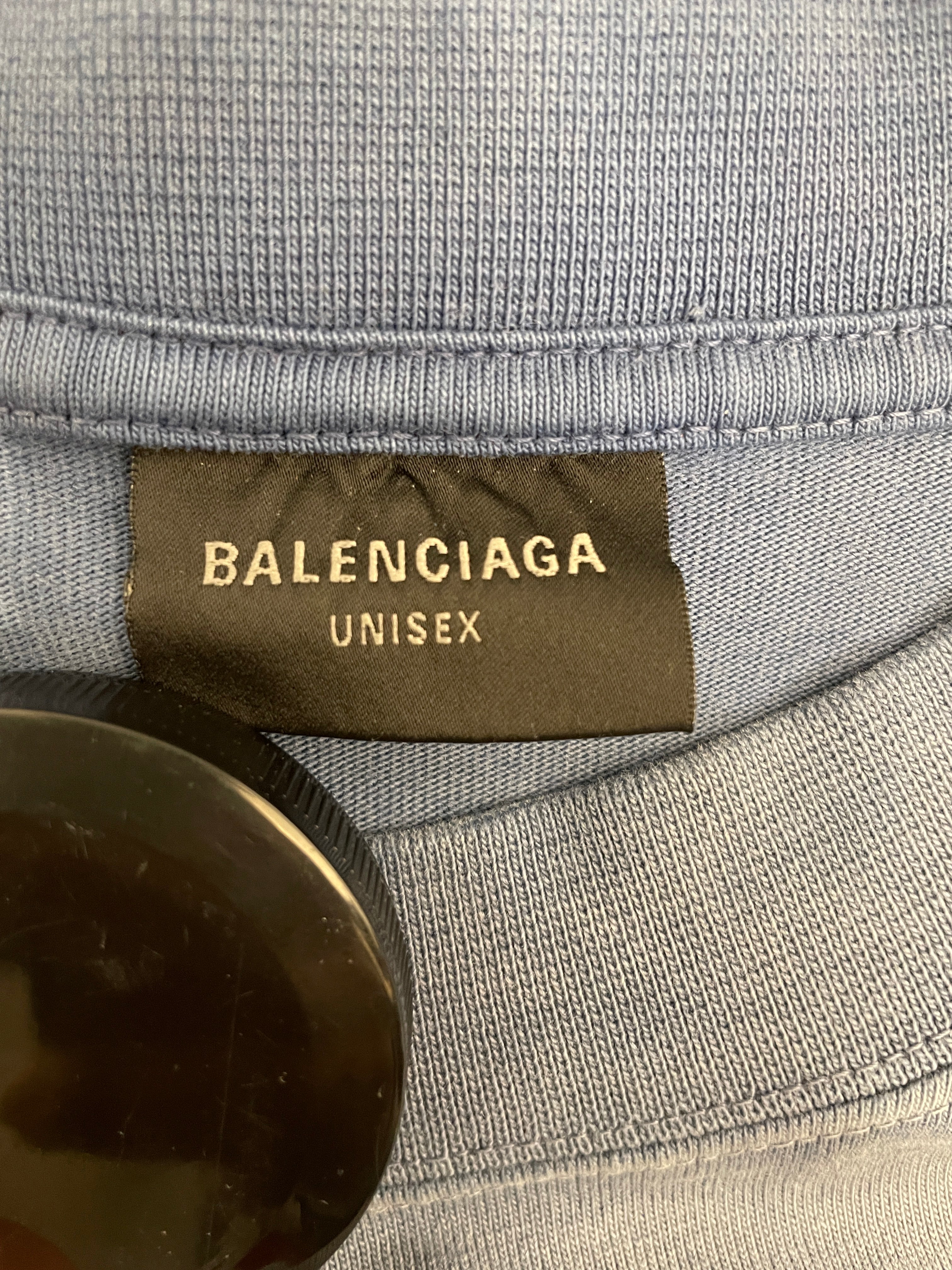 BALENCIAGA/T-Shirt/S/Cotton/IDG/LIGHTWASH TEE view 3