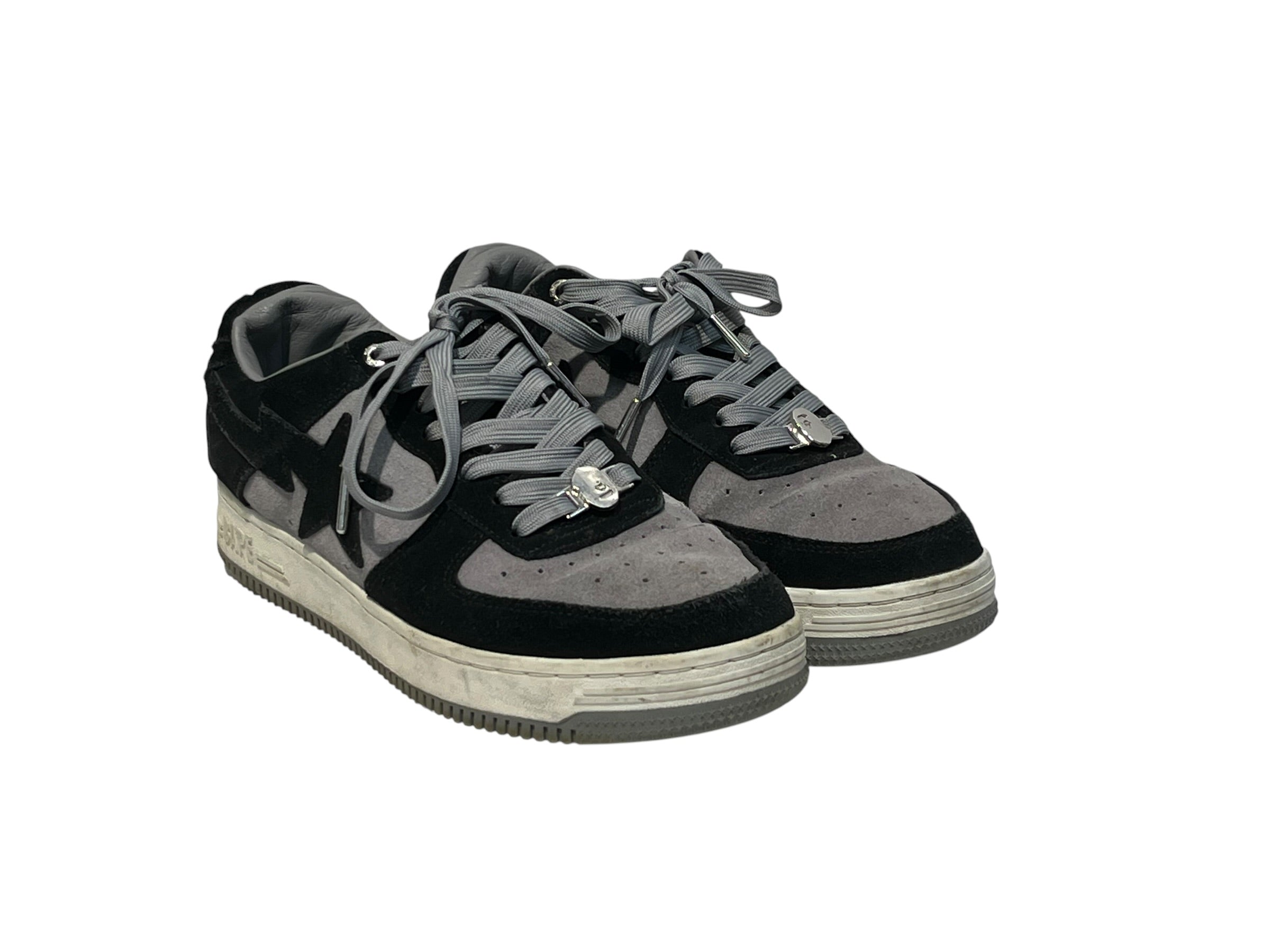 BAPE STA!/Low-Sneakers/US 9.5/Suede/BLK/ view 1