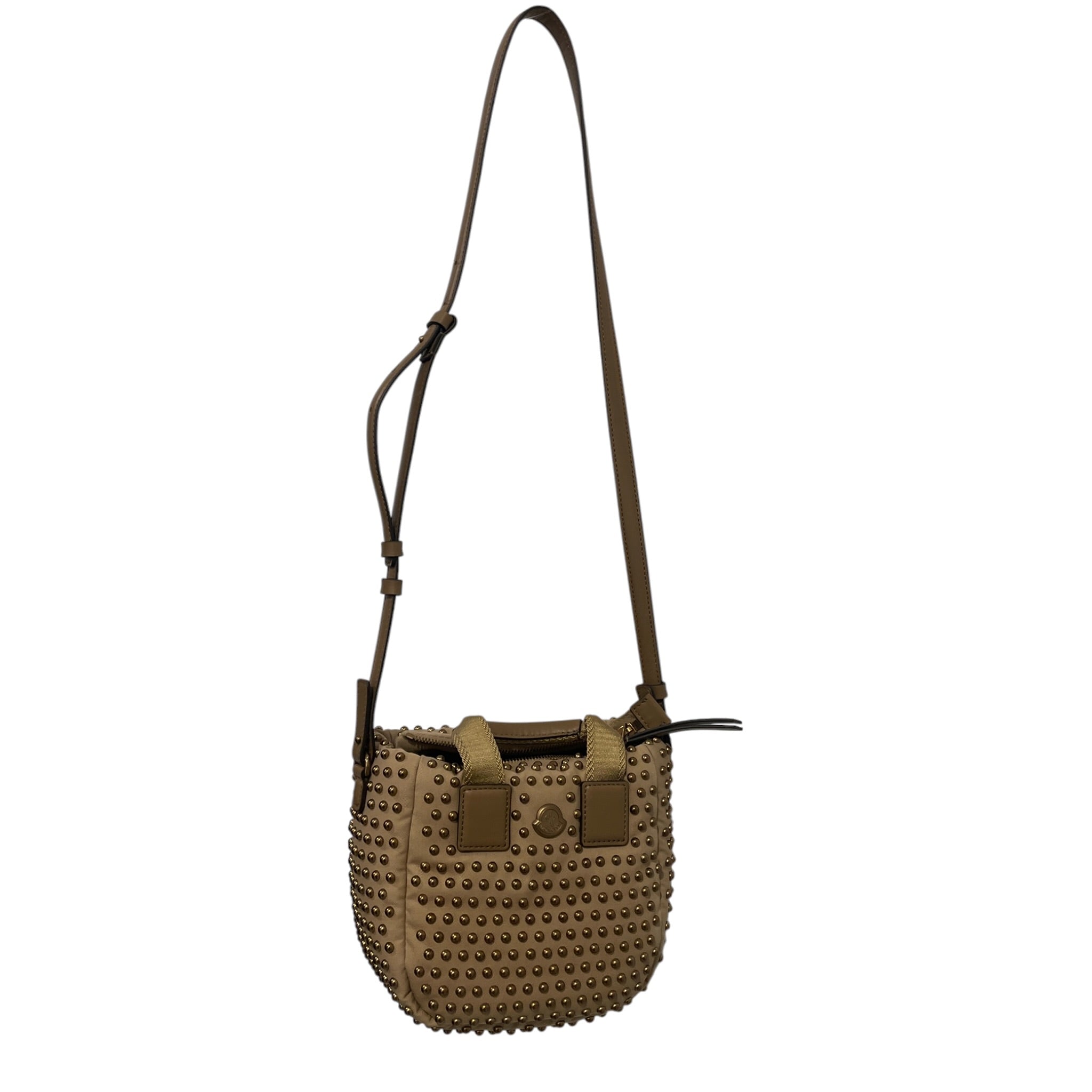 MONCLER/Hand Bag/Polyester/KHK/studded micro caradoc view 1