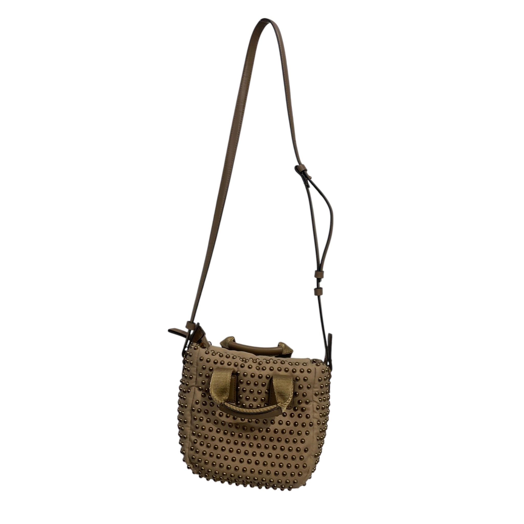 MONCLER/Hand Bag/Polyester/KHK/studded micro caradoc view 2