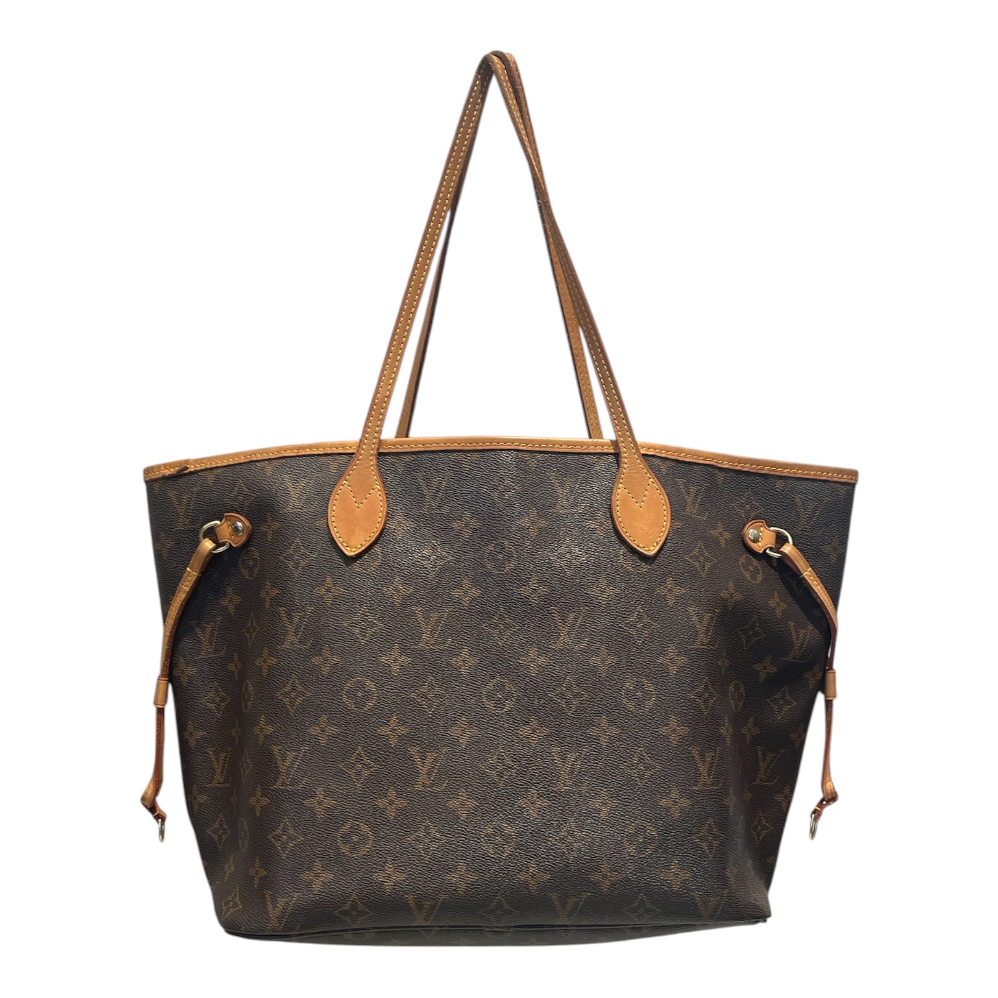 LOUIS VUITTON/Tote Bag/Leather/BRW/Neverfull Striped Lining Int. view 2