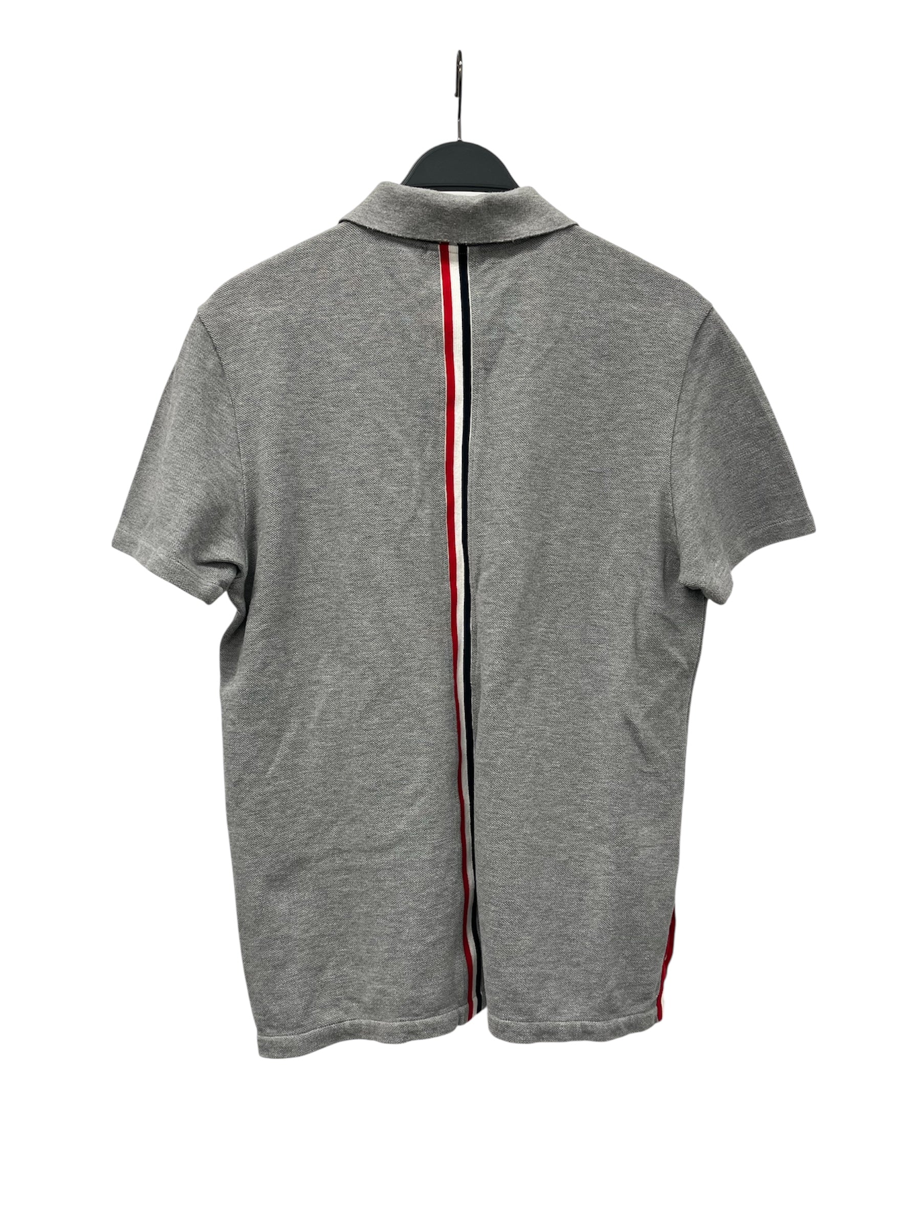THOM BROWNE. NEW YORK/SS Shirt/3/Cotton/GRY/RED WHITE BLUE STRIPE 5 BUTTON view 2