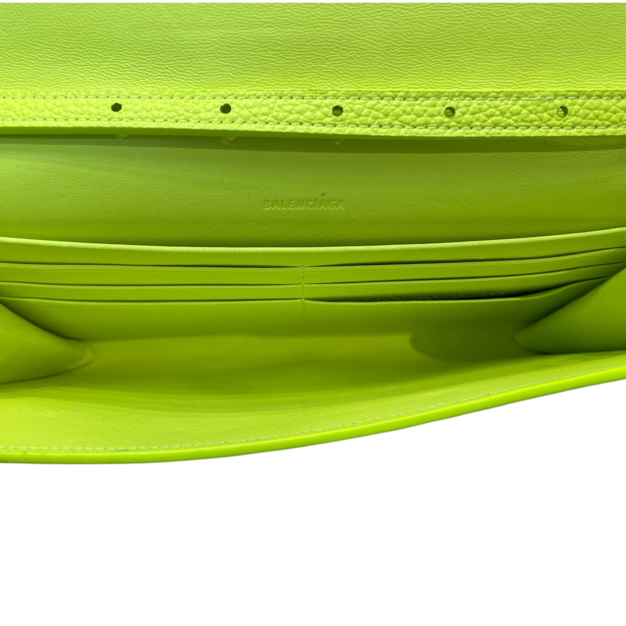 BALENCIAGA/Cross Body Bag/Leather/YEL/neon yellow w/ texture view 5