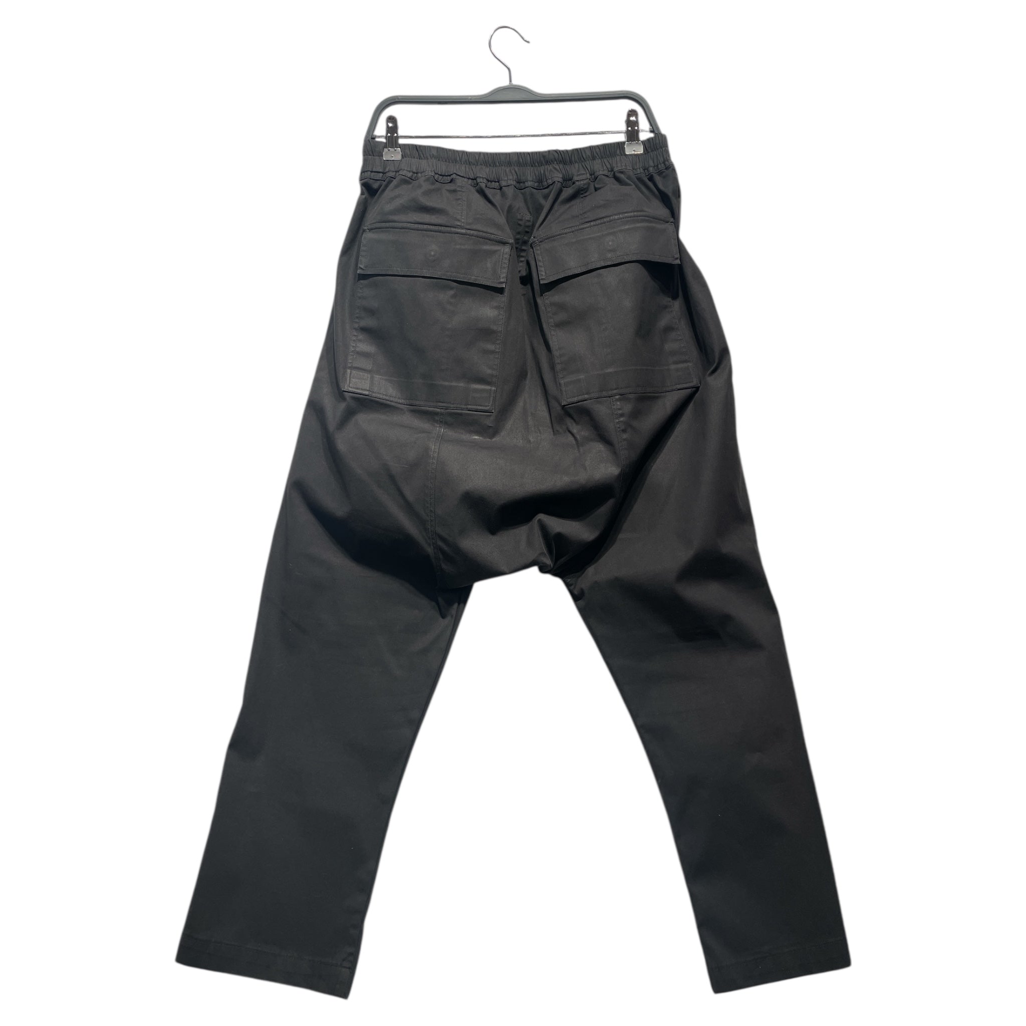 Rick Owens/Pants/40/Cotton/BLK/Drop crotch drawstring pants view 2