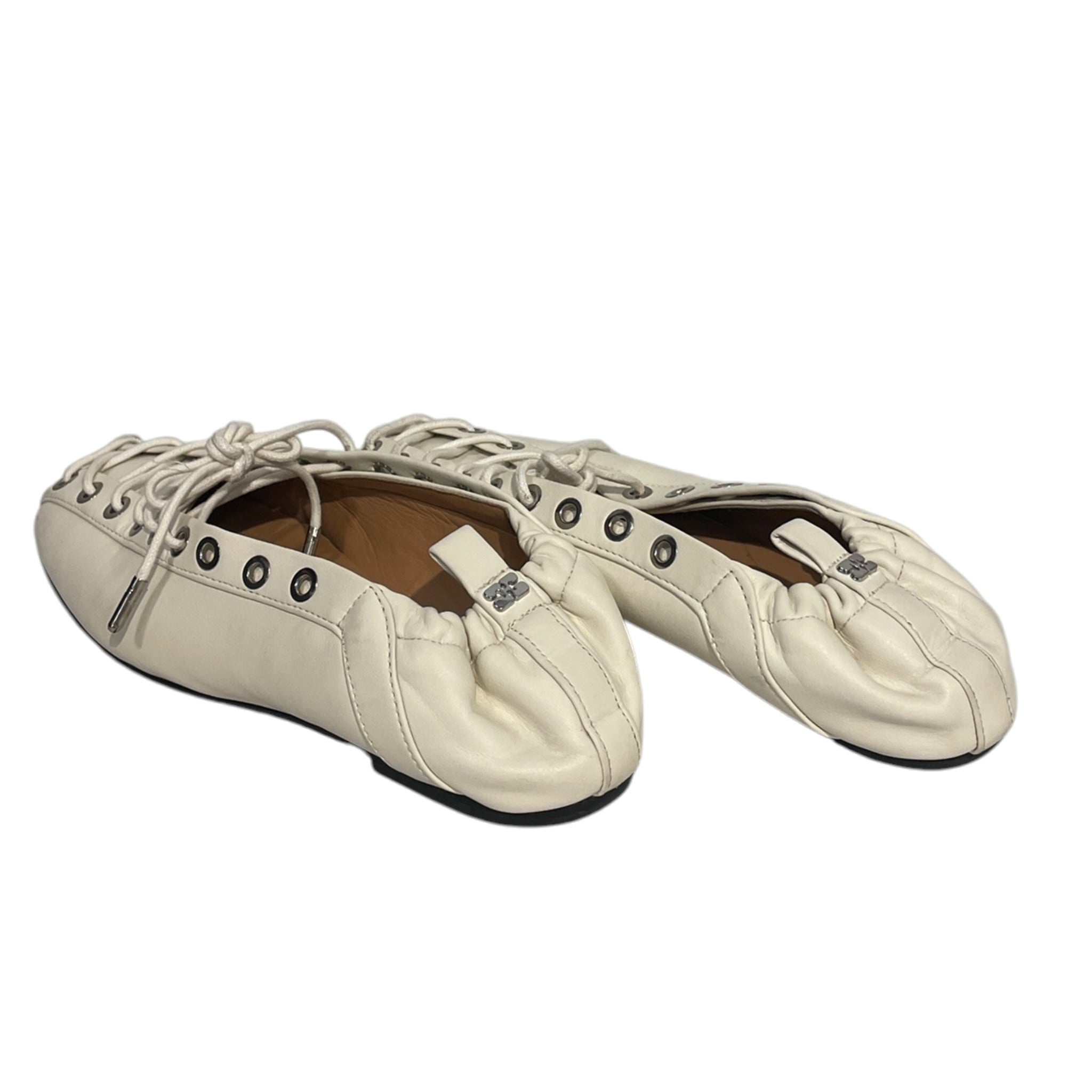 GANNI/Flat Shoes/EU 36/WHT/Ballet Flats view 2