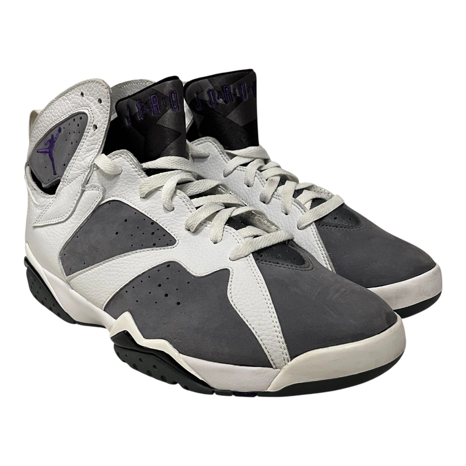 NIKE/Hi-Sneakers/US 12/Suede/GRY/JORDAN 7 RETRO FLINT view 1