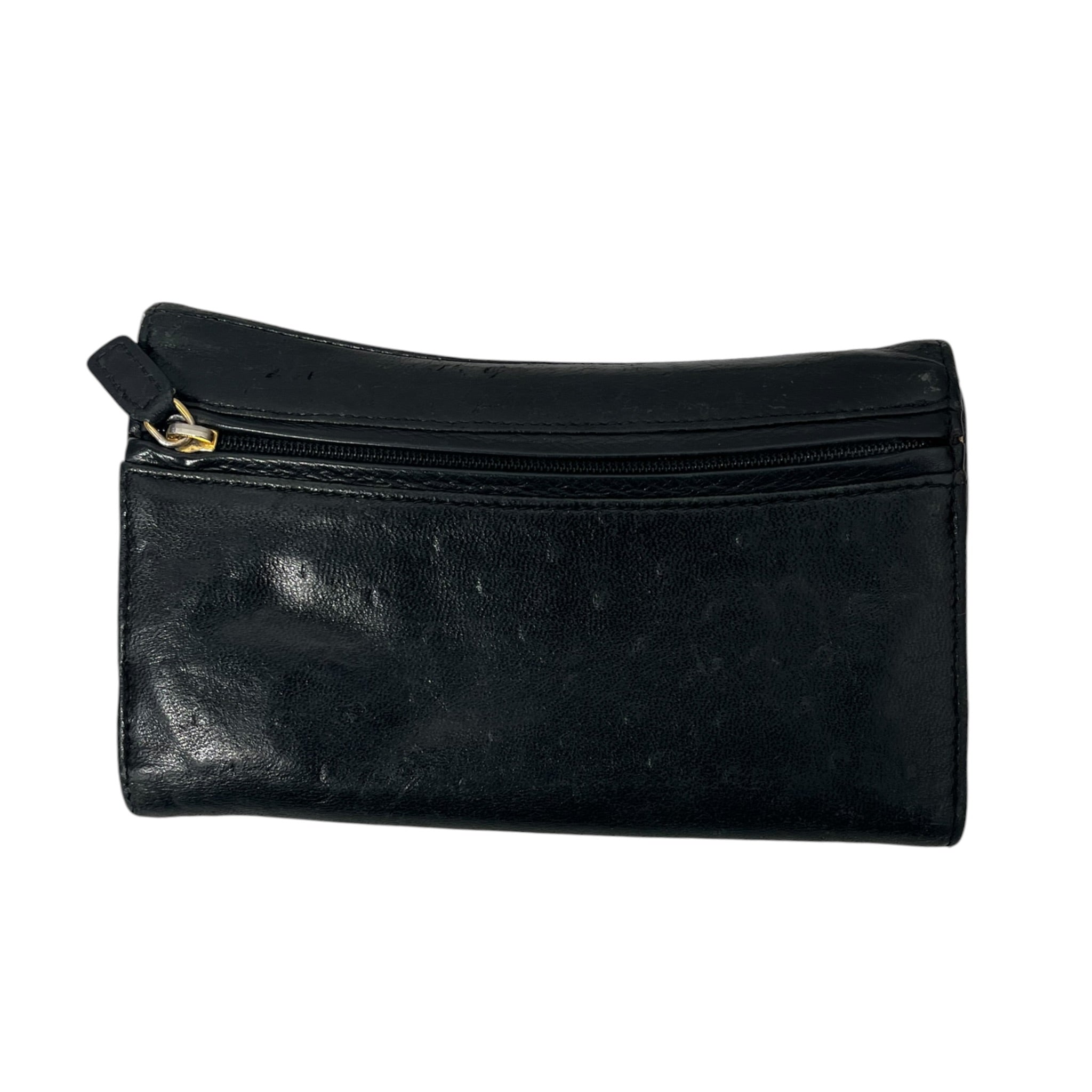 Christian Dior/Wallet/Leather/BLK/L's/SADDLE GOLD 'D' LOGO view 2