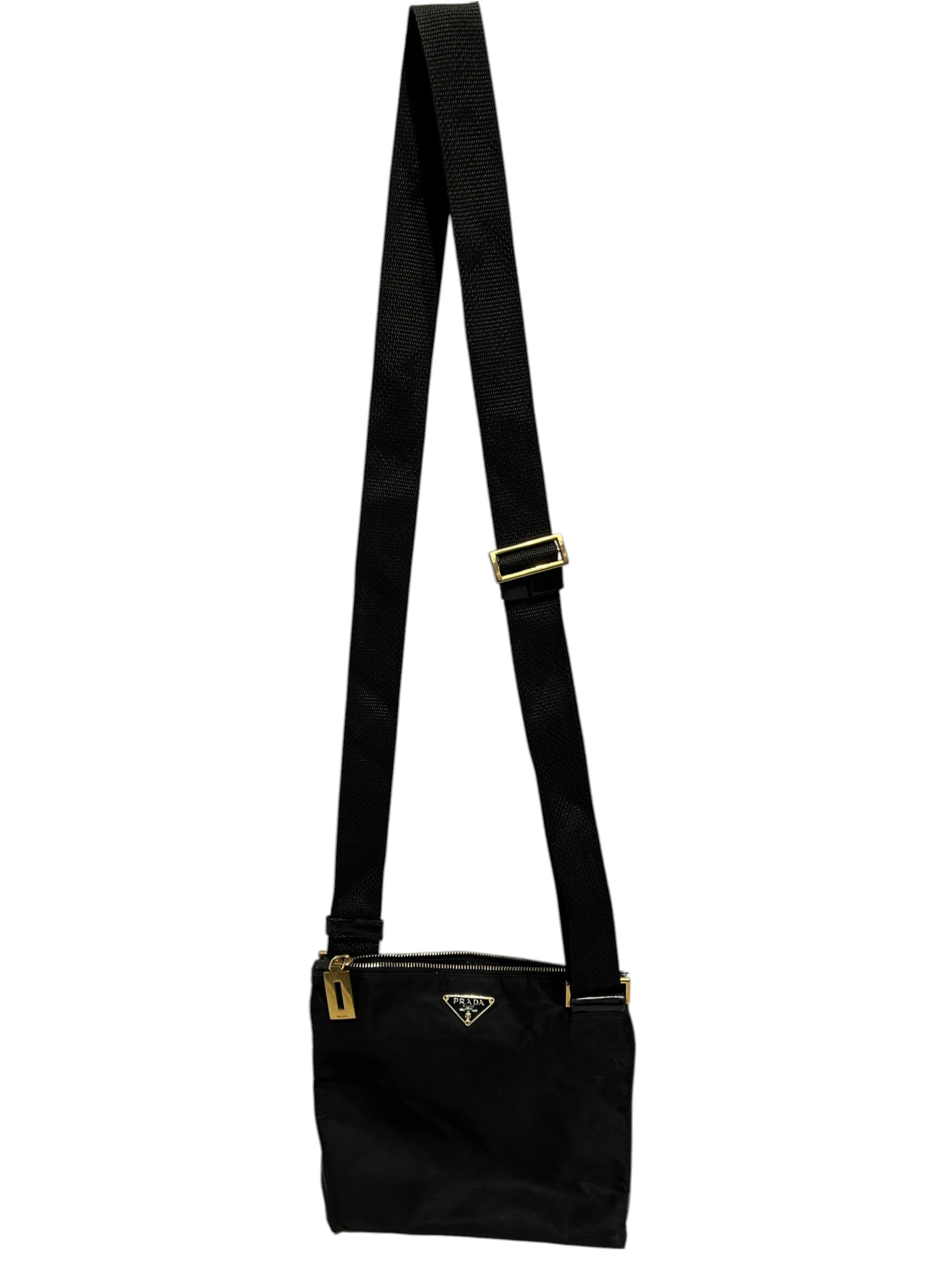 PRADA/Bag/Nylon/BLK/Nylon crossbody bag view 1