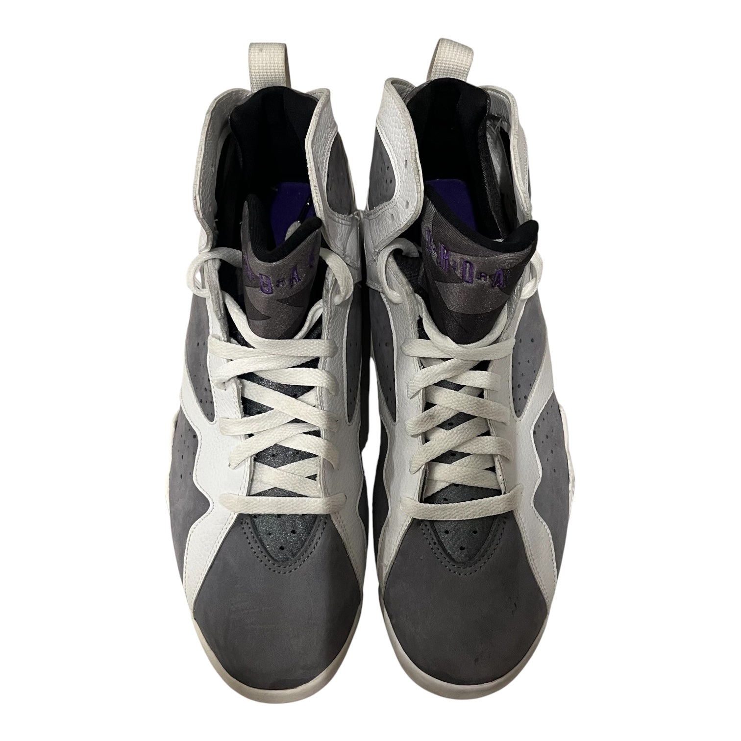 NIKE/Hi-Sneakers/US 12/Suede/GRY/JORDAN 7 RETRO FLINT view 4