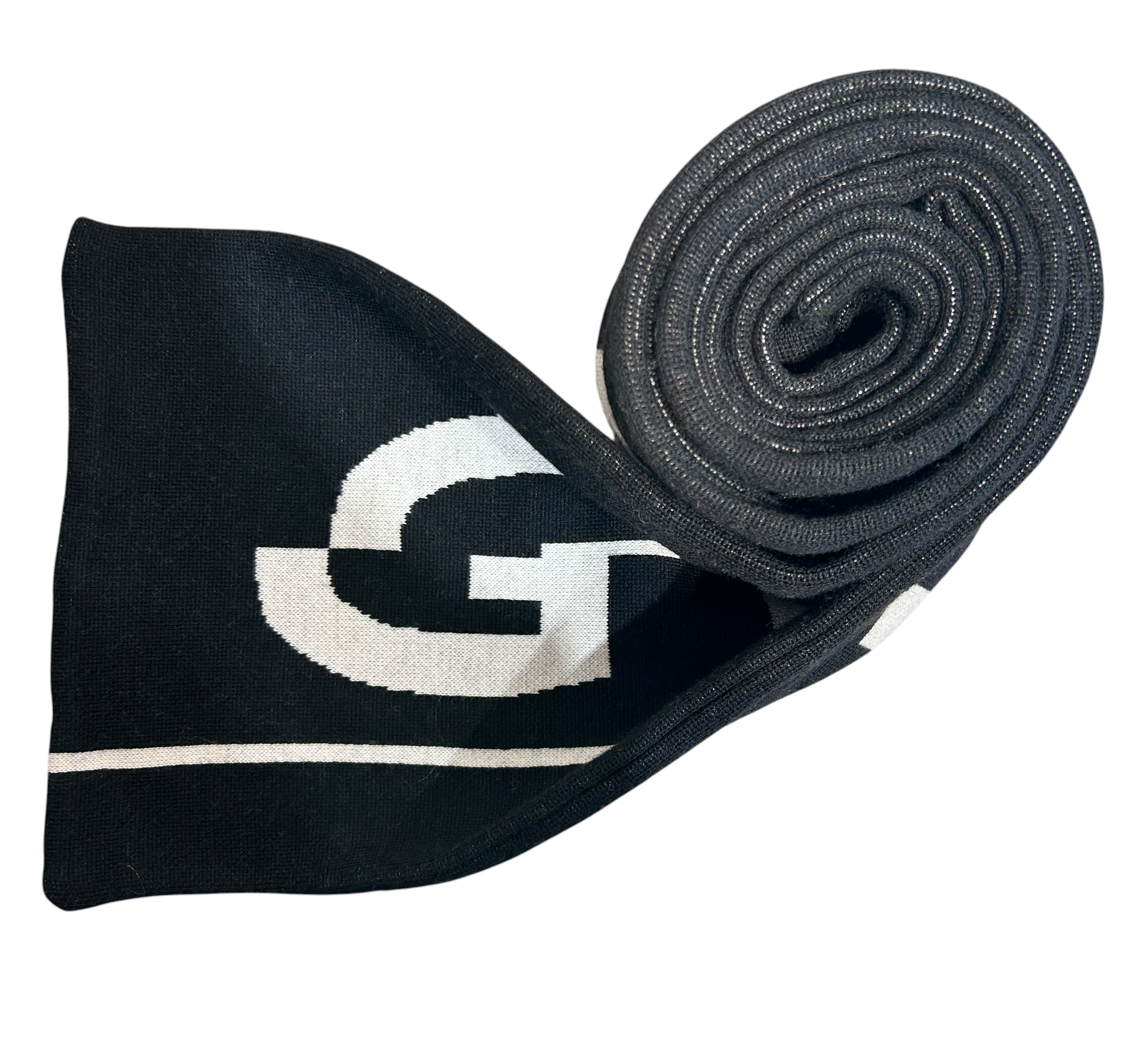 GIVENCHY/Scarf/Wool/BLK/White Logo Large view 1