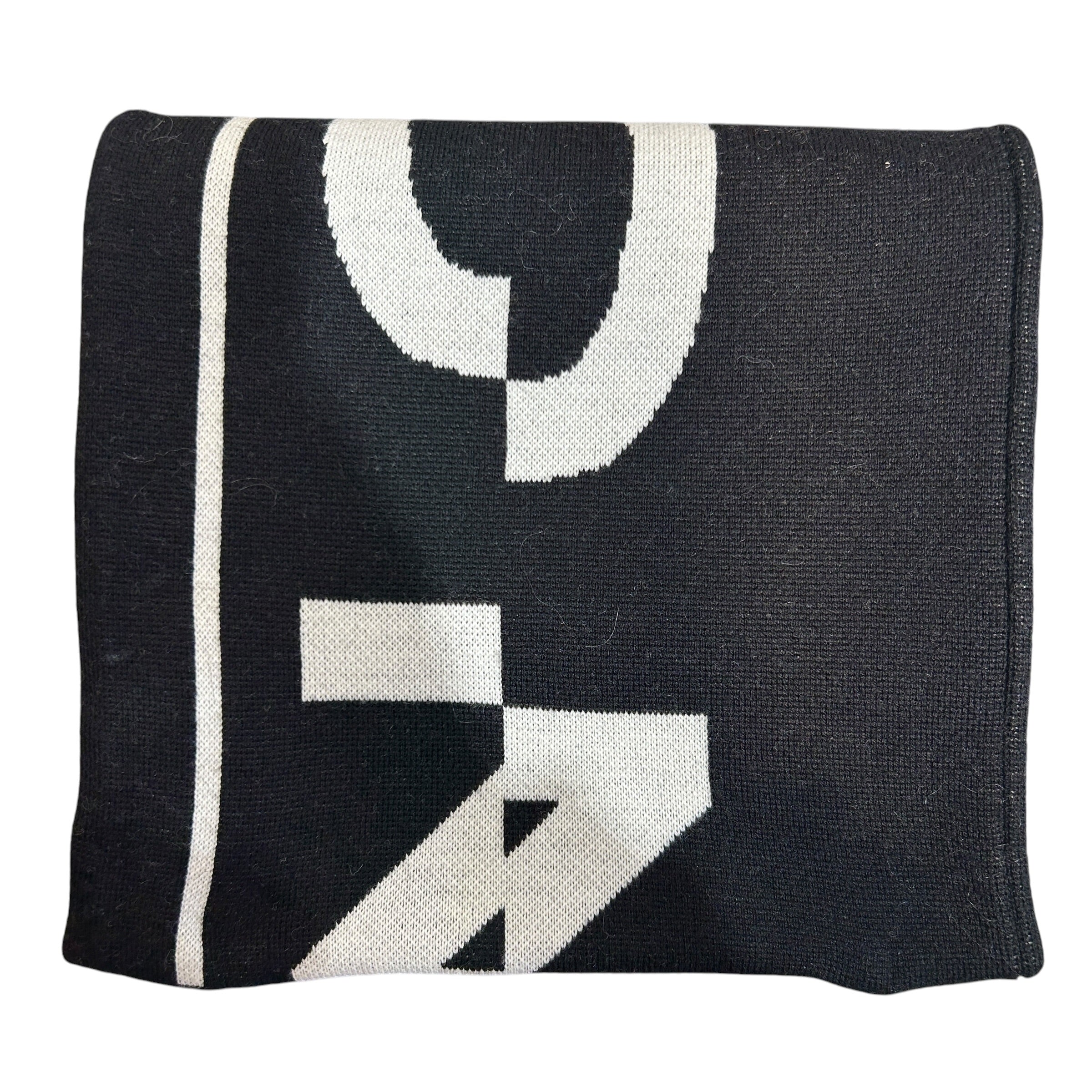 GIVENCHY/Scarf/Wool/BLK/White Logo Large view 2
