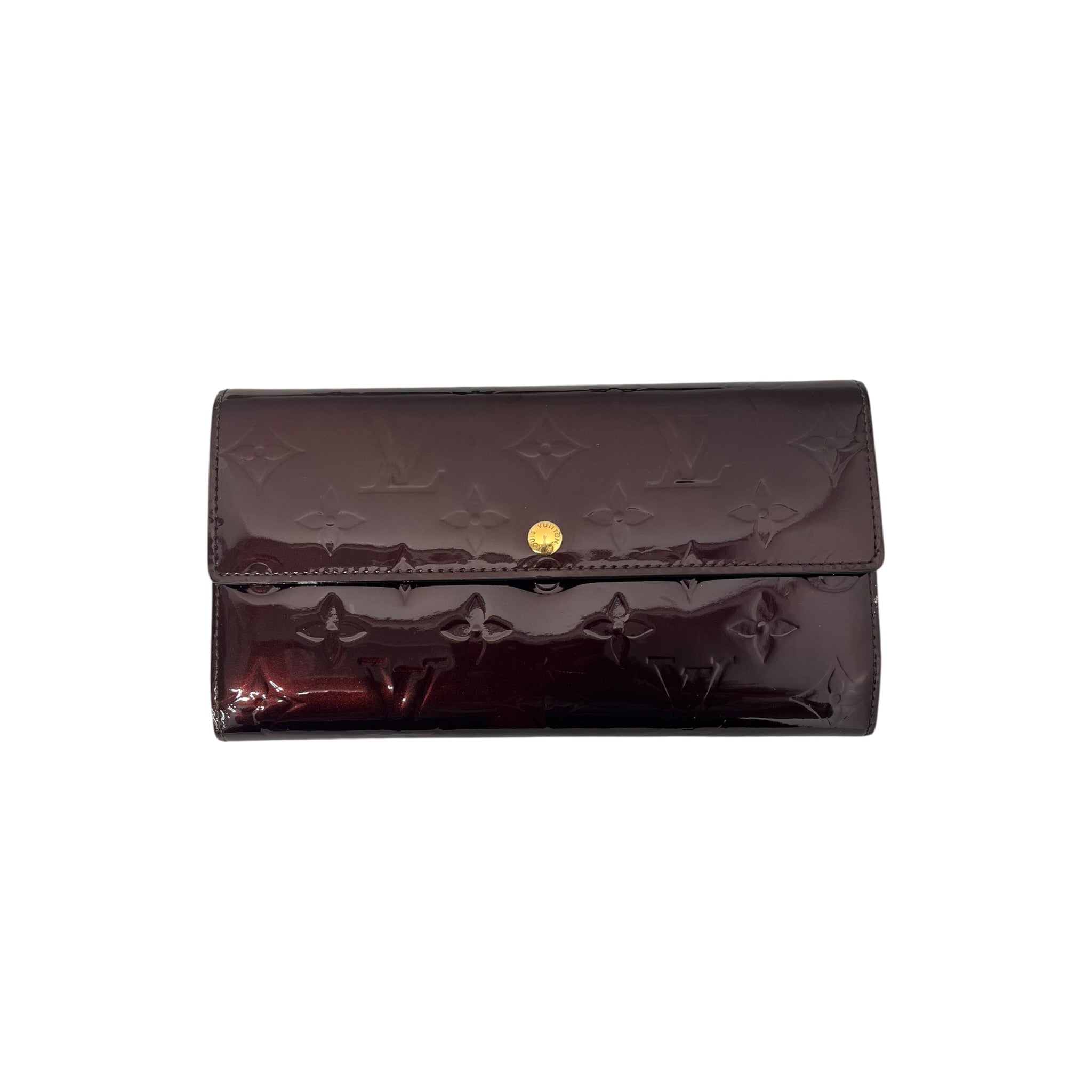 LOUIS VUITTON/Long Wallet/Leather/BRD/L's/2012 patent vernis sarah view 1