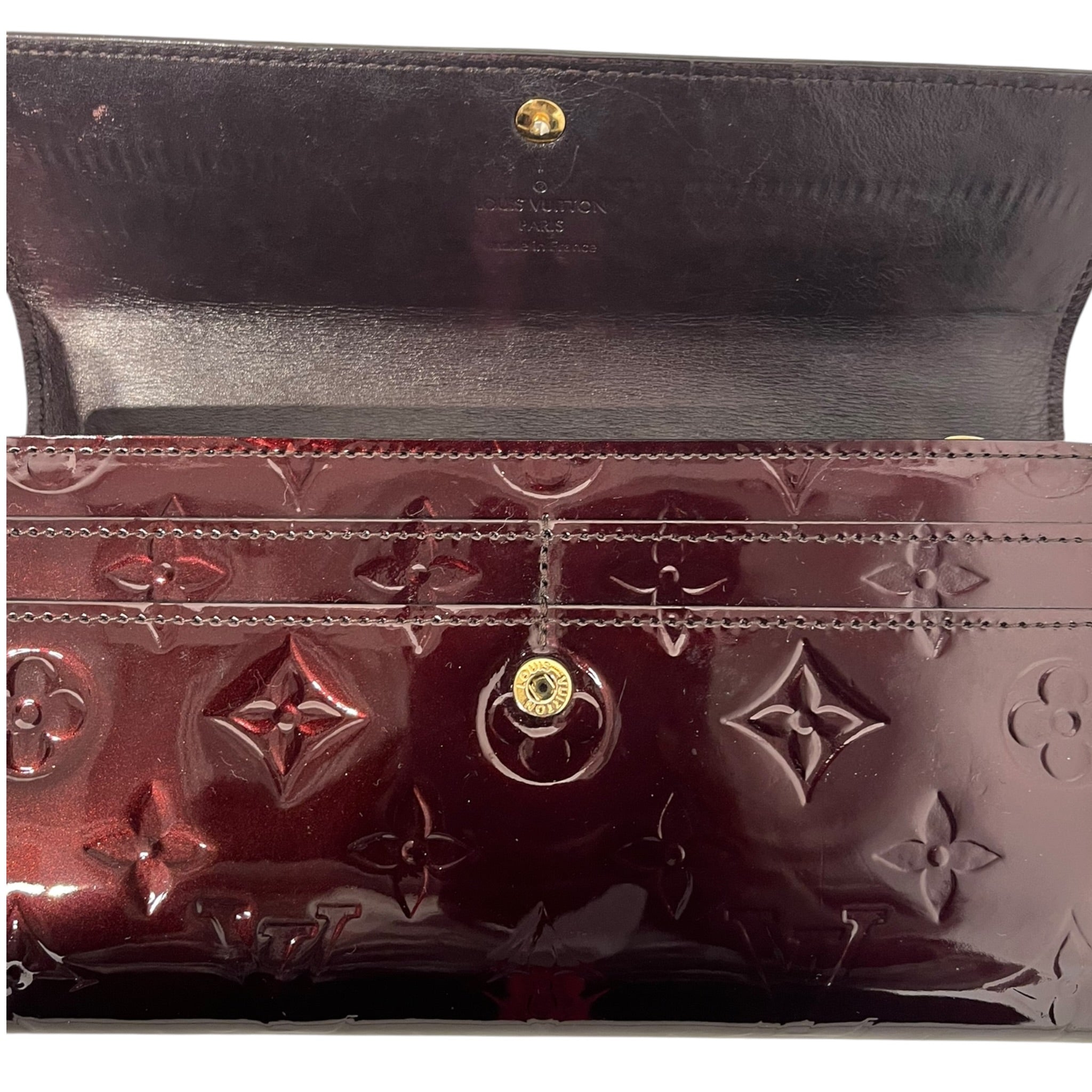 LOUIS VUITTON/Long Wallet/Leather/BRD/L's/2012 patent vernis sarah view 3