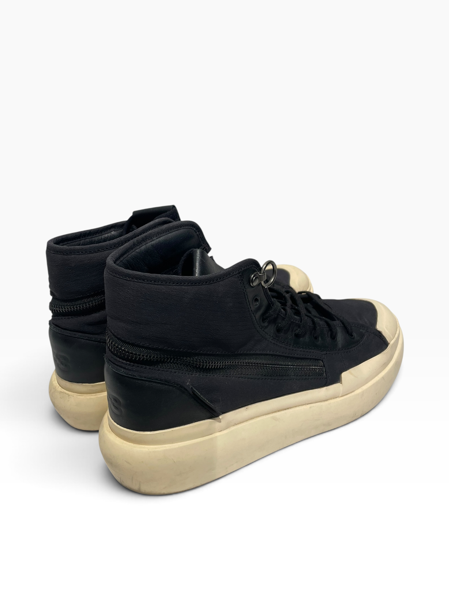 Y-3/Hi-Sneakers/US 10/Nylon/BLK/Ajatu Court High view 1