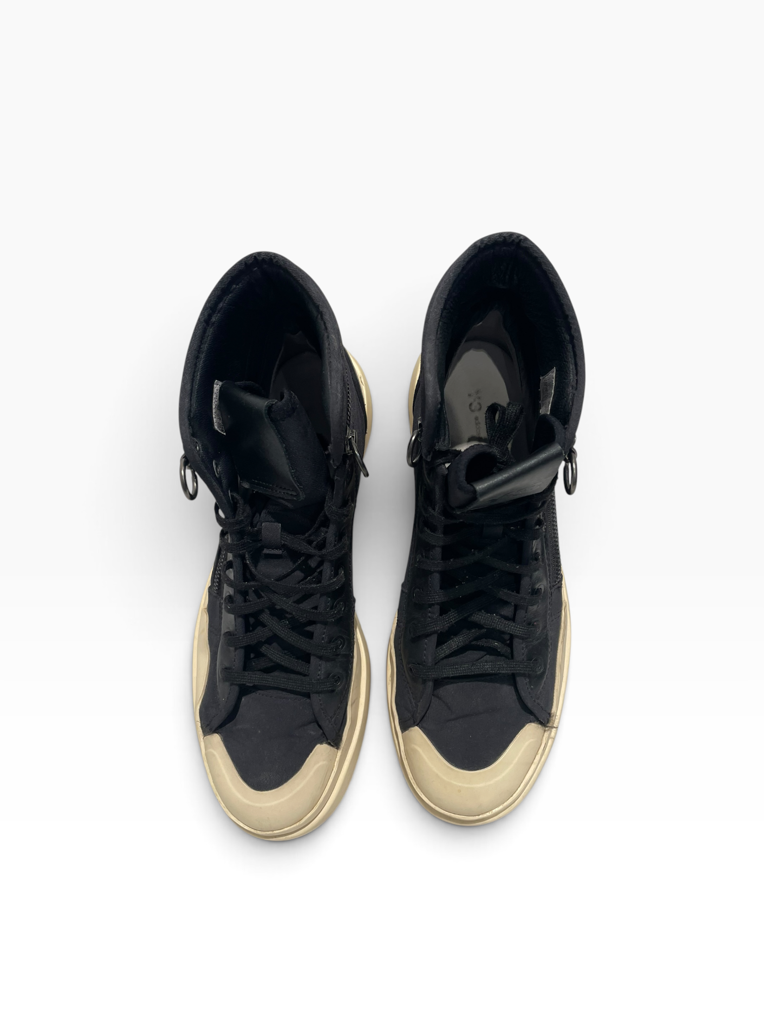 Y-3/Hi-Sneakers/US 10/Nylon/BLK/Ajatu Court High view 3