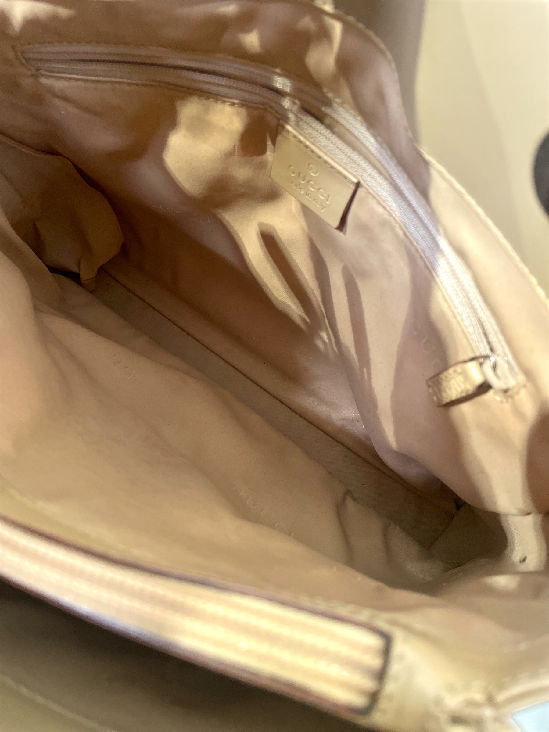 GUCCI/Tote Bag/Leather/BEG/BAMBOO PRIMA DONNA view 4