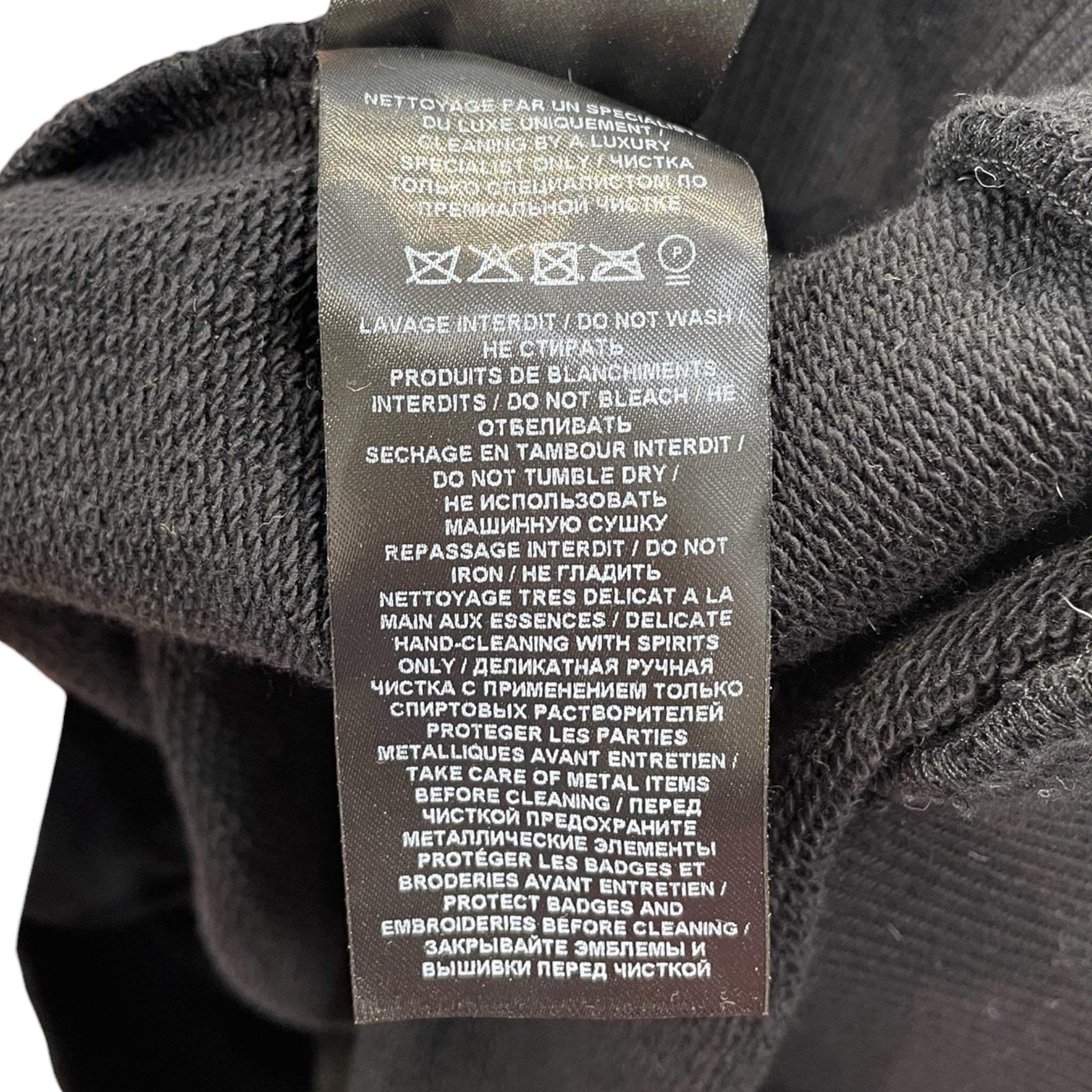 BALMAIN/Hoodie/L/Cotton/BLK/crystal-embellished hoodie view 4