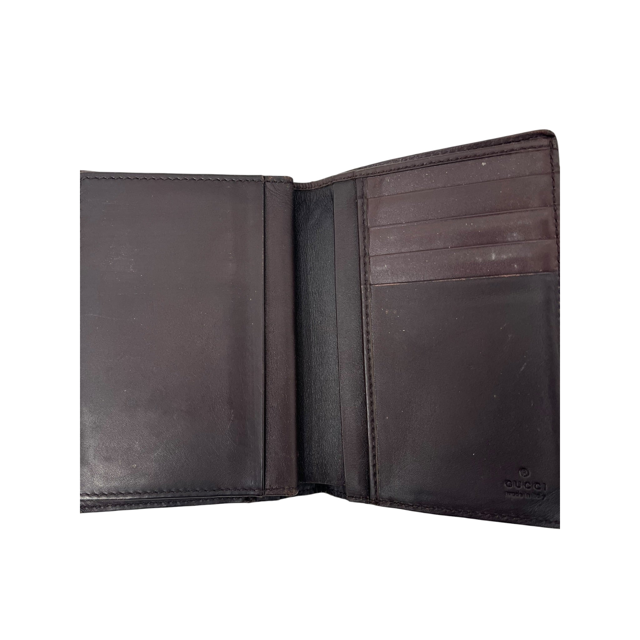 GUCCI/Wallet/Leather/BRW/M's/EMBOSSED GUCCISMA LEATHER view 3